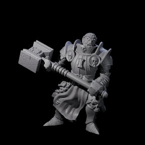 Pious Battle Priest C Miniature for Dungeons and Dragons, Pathfinder or other TTRPGs