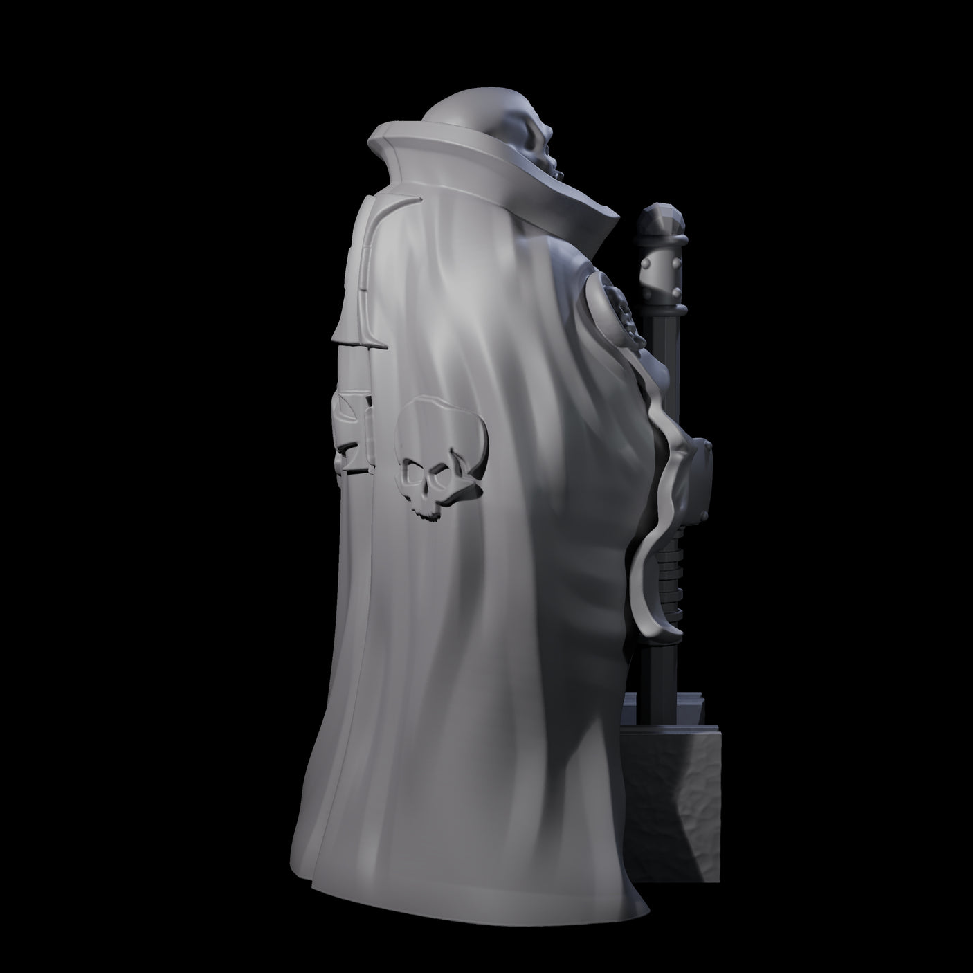 Pious Battle Priest D Miniature for Dungeons and Dragons, Pathfinder or other TTRPGs