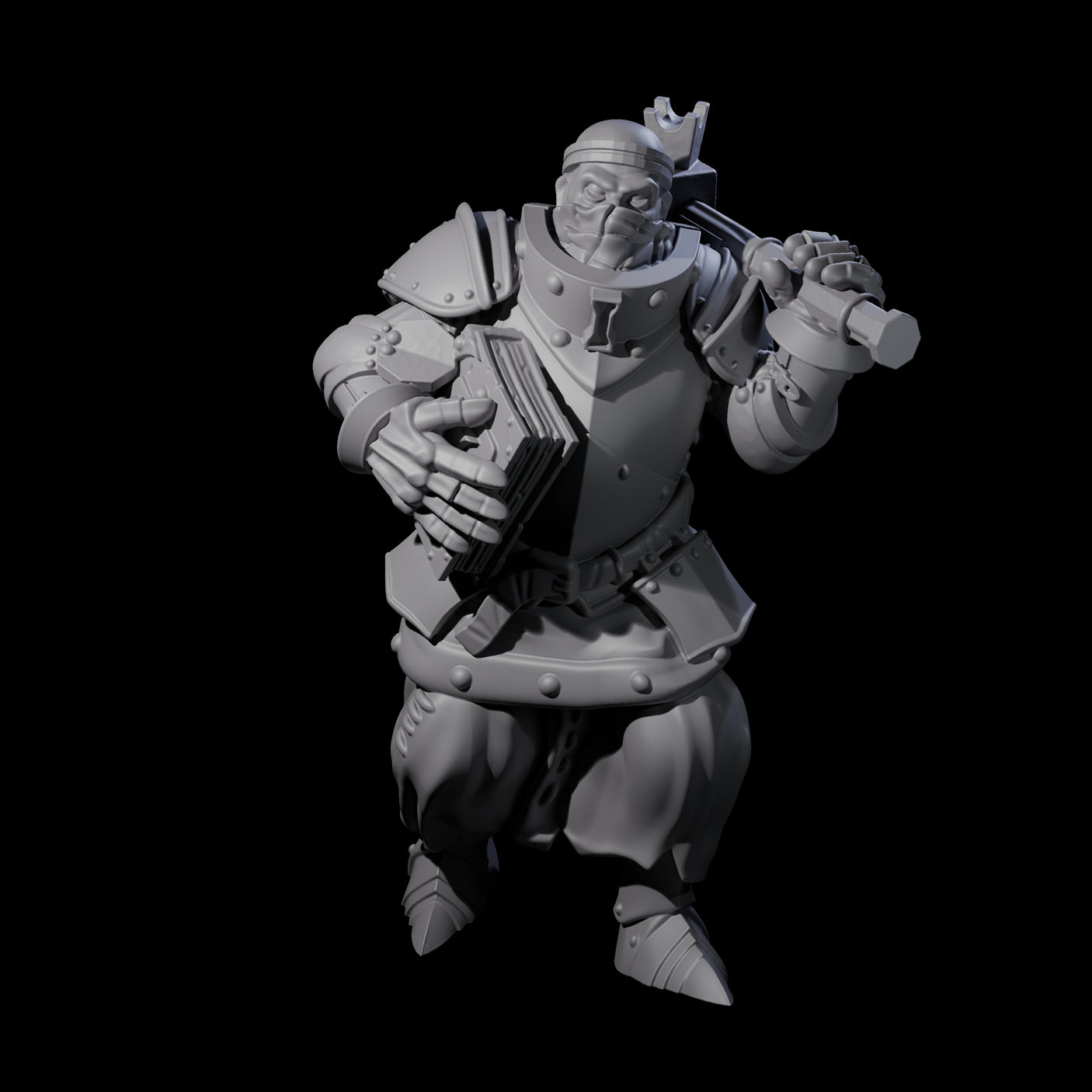 Pious Battle Priest E Miniature for Dungeons and Dragons, Pathfinder or other TTRPGs