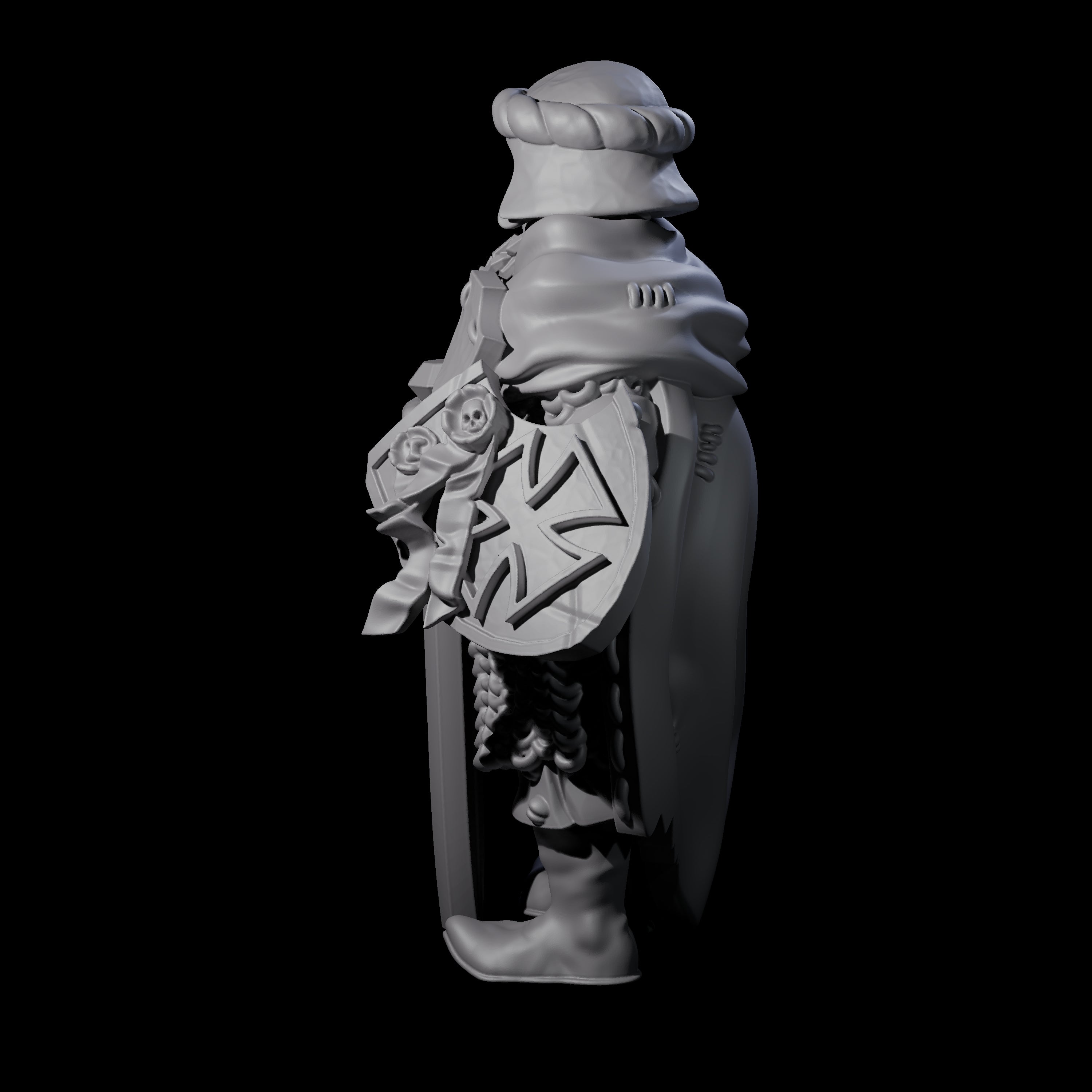 Pious Knight A Miniature for Dungeons and Dragons, Pathfinder or other TTRPGs