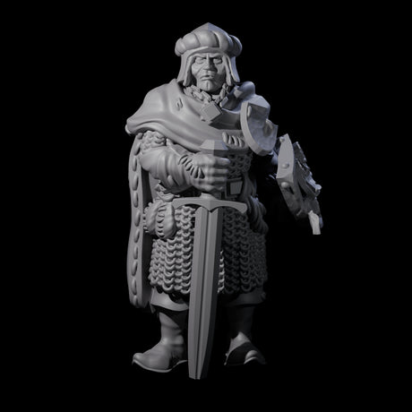 Pious Knight A Miniature for Dungeons and Dragons, Pathfinder or other TTRPGs