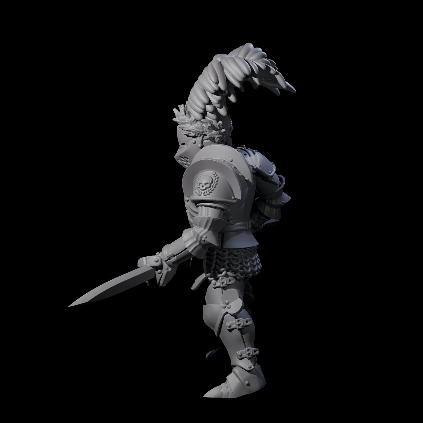 Pious Knight C Miniature for Dungeons and Dragons, Pathfinder or other TTRPGs