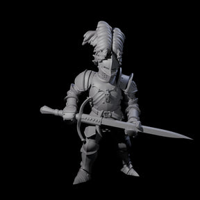 Pious Knight C Miniature for Dungeons and Dragons, Pathfinder or other TTRPGs