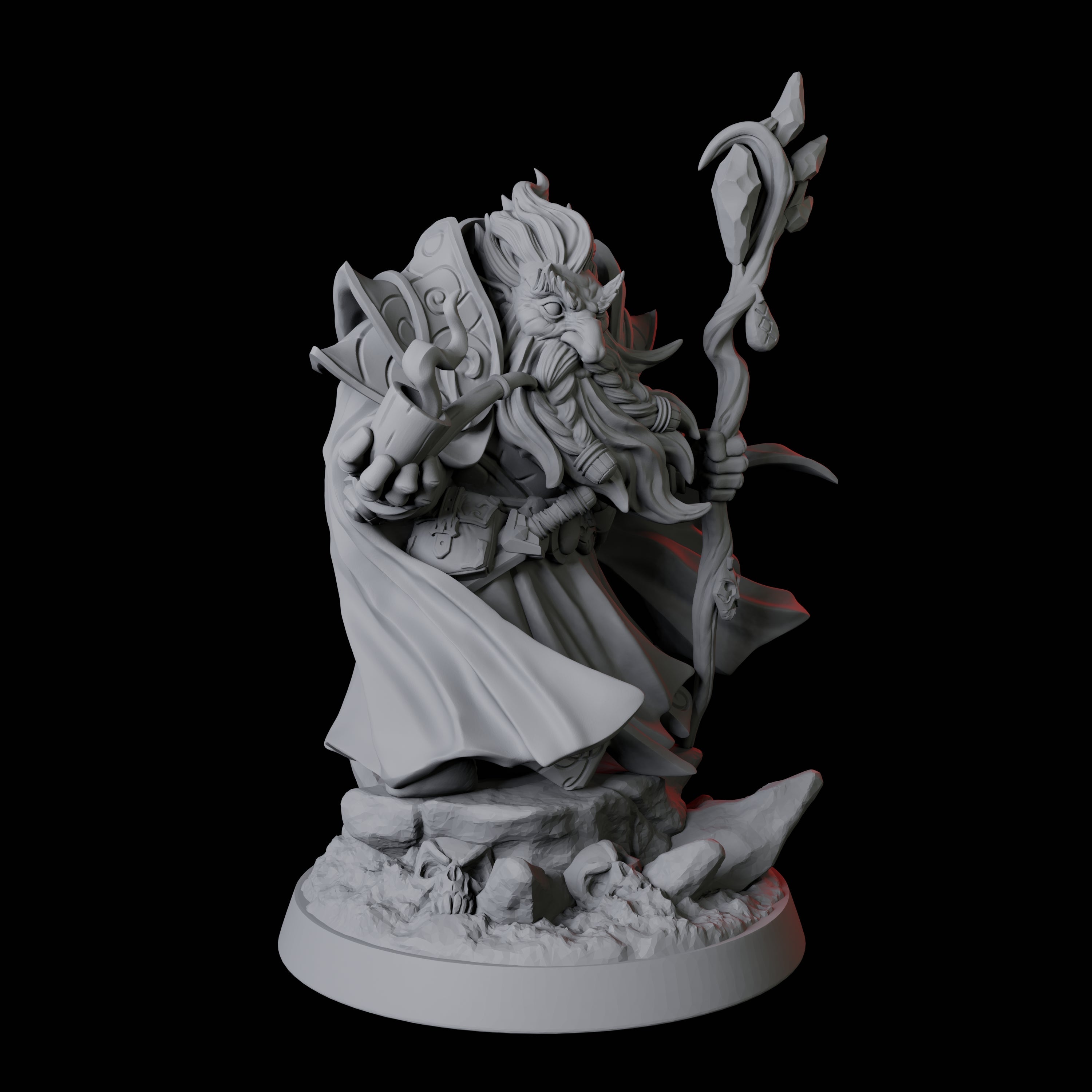 Pipe Smoking Dwarf Wizard Miniature for Dungeons and Dragons, Pathfinder or other TTRPGs