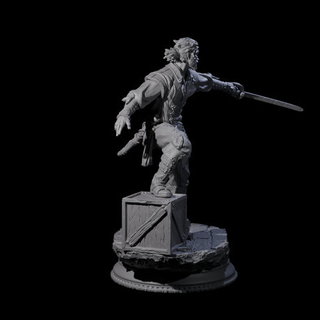 Pirate Enforcer A Miniature for Dungeons and Dragons, Pathfinder or other TTRPGs