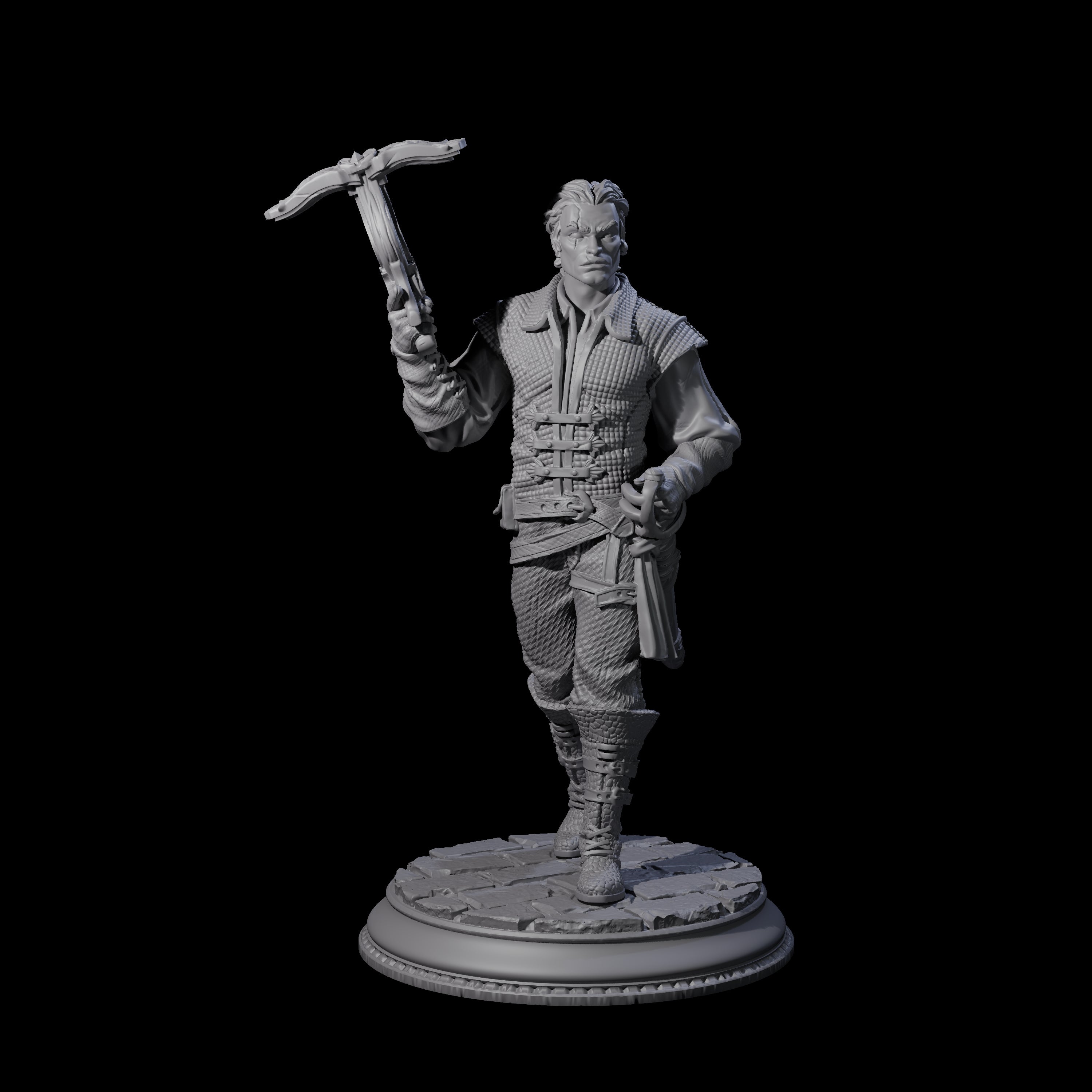 Pirate Enforcer B Miniature for Dungeons and Dragons, Pathfinder or other TTRPGs