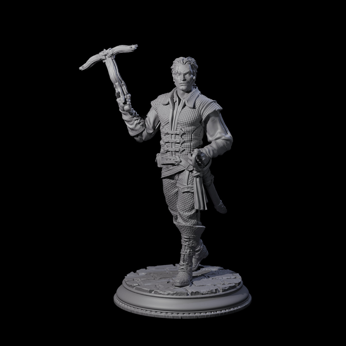 Pirate Enforcer B Miniature for Dungeons and Dragons, Pathfinder or other TTRPGs