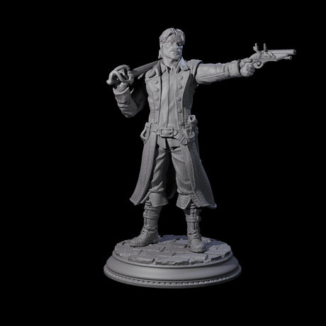 Pirate Enforcer C Miniature for Dungeons and Dragons, Pathfinder or other TTRPGs
