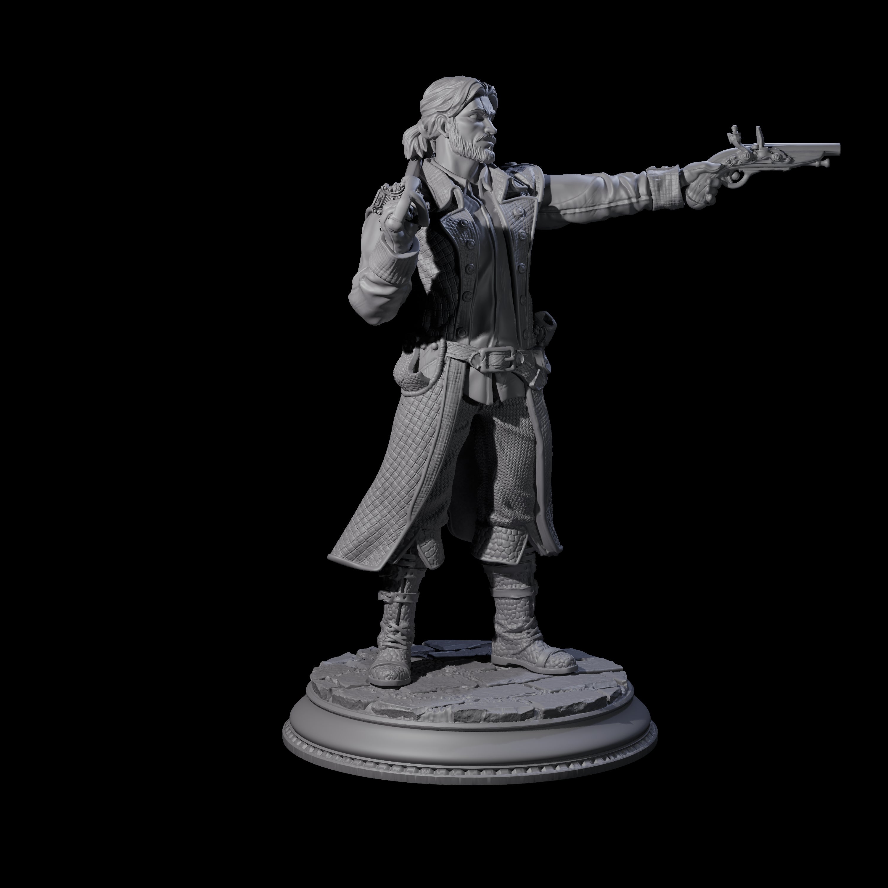 Pirate Enforcer C Miniature for Dungeons and Dragons, Pathfinder or other TTRPGs