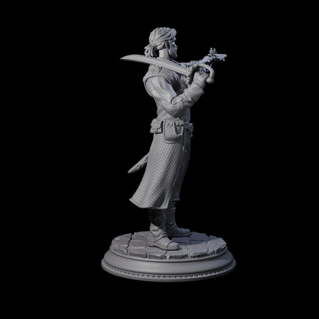 Pirate Enforcer C Miniature for Dungeons and Dragons, Pathfinder or other TTRPGs