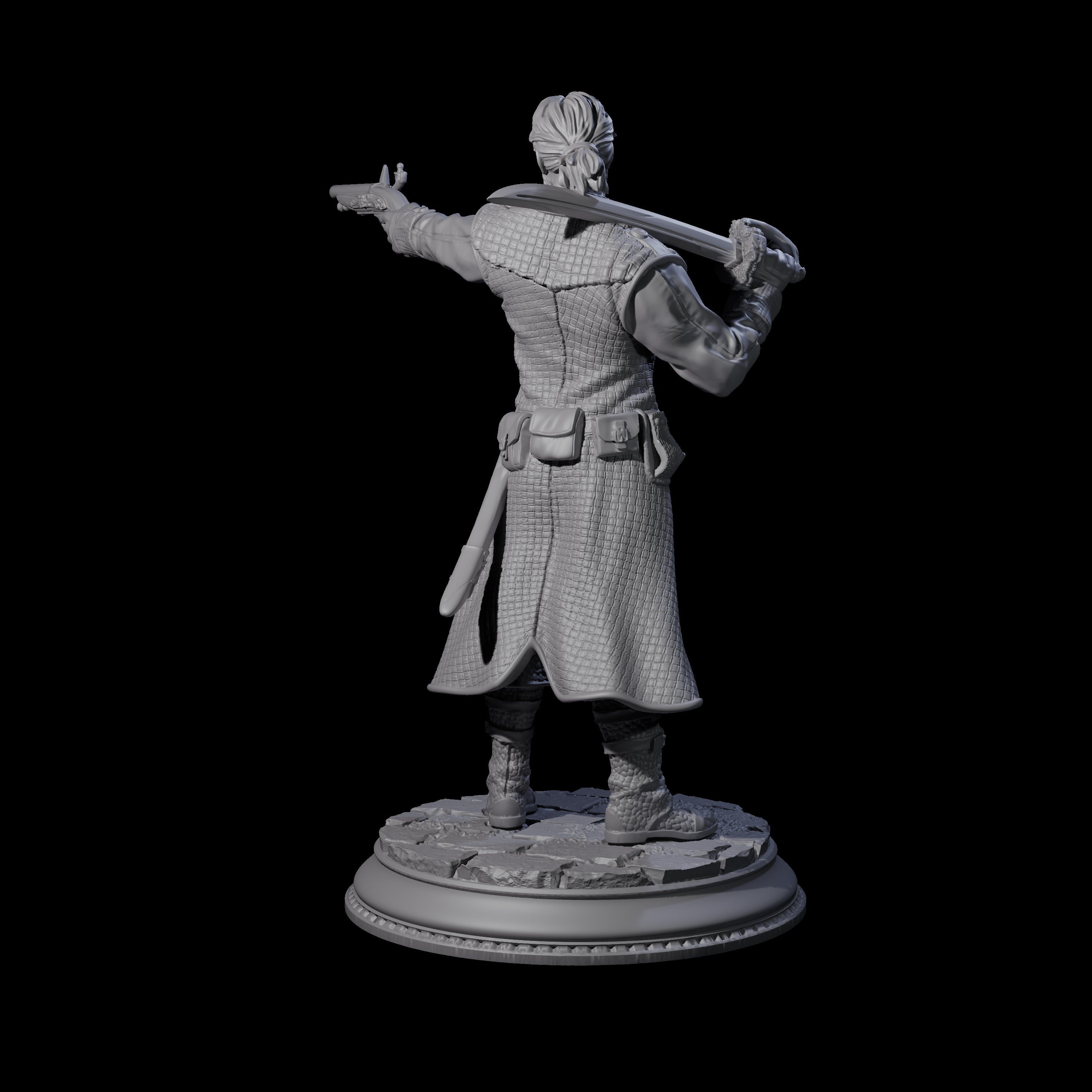 Pirate Enforcer C Miniature for Dungeons and Dragons, Pathfinder or other TTRPGs