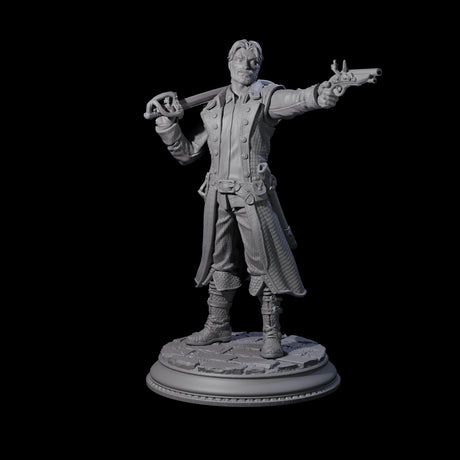 Pirate Enforcer C Miniature for Dungeons and Dragons, Pathfinder or other TTRPGs