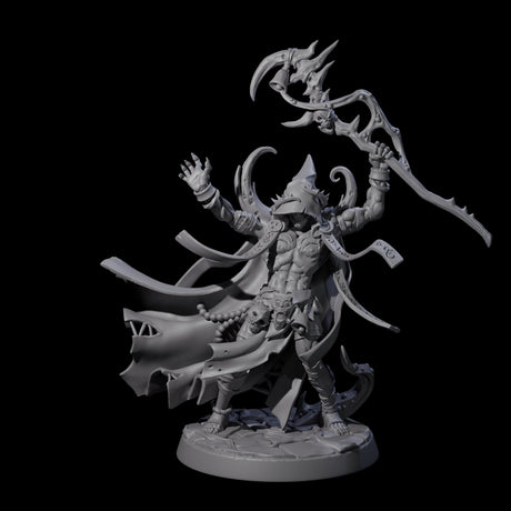 Plague Cultist Wizard Miniature for Dungeons and Dragons, Pathfinder or other TTRPGs