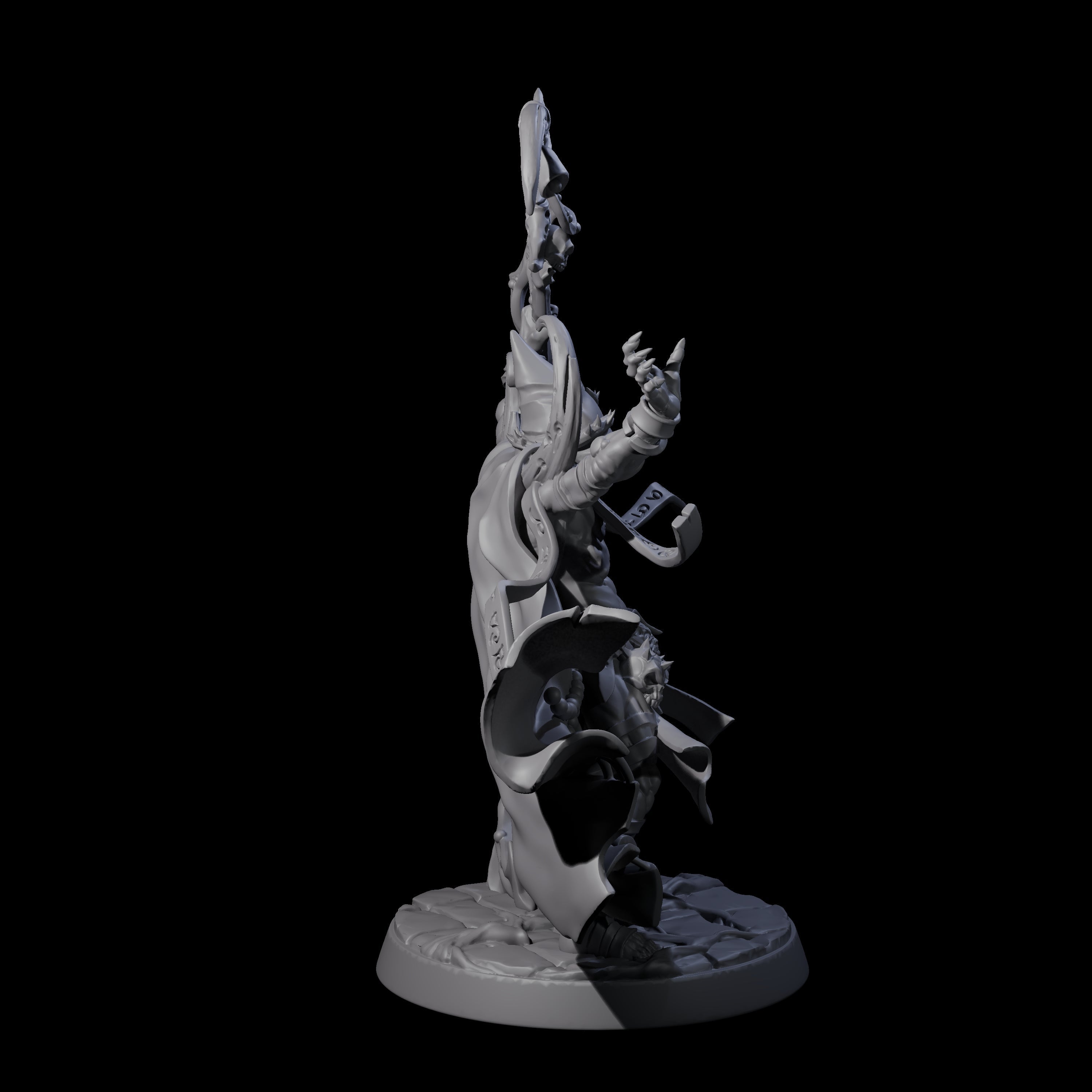 Plague Cultist Wizard Miniature for Dungeons and Dragons, Pathfinder or other TTRPGs