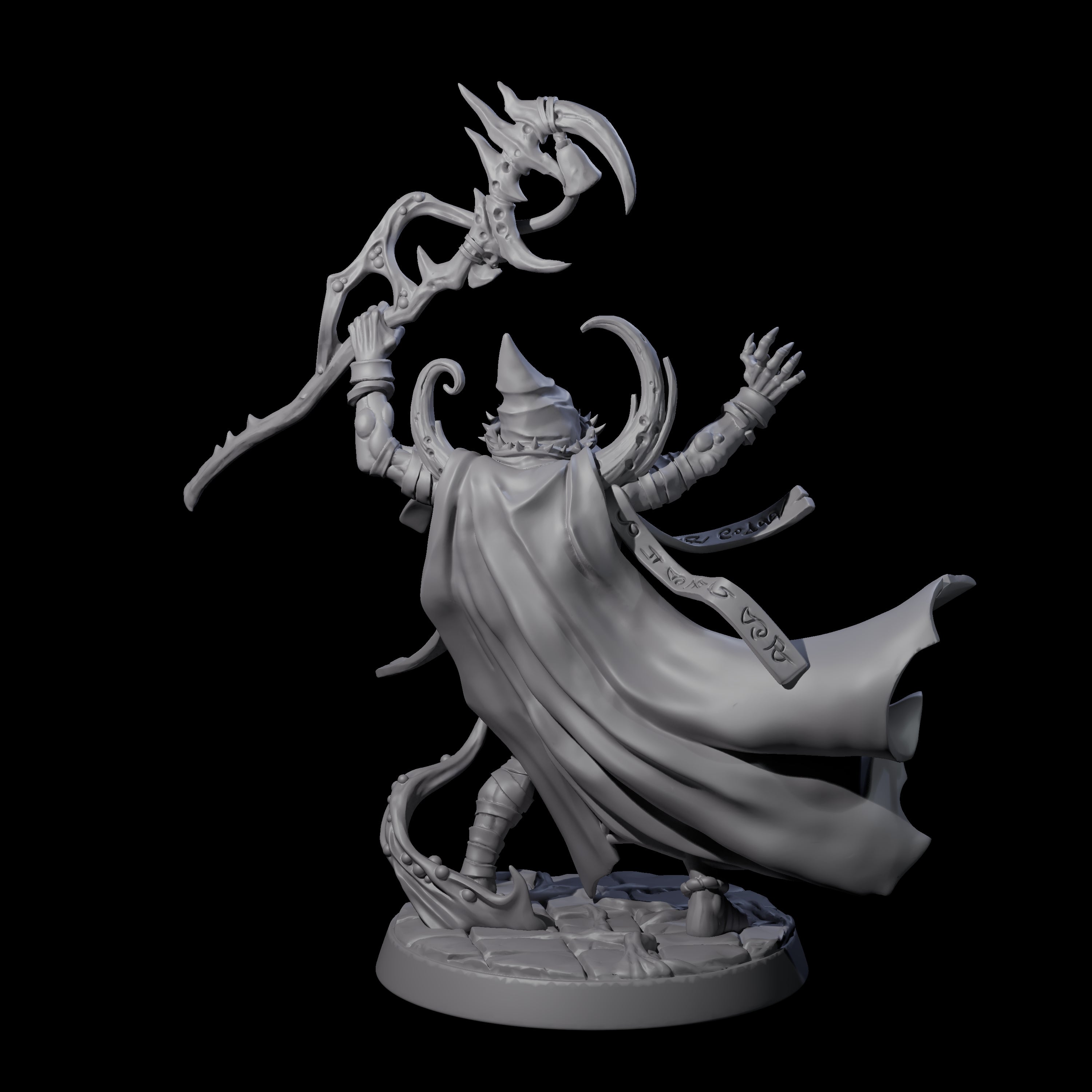 Plague Cultist Wizard Miniature for Dungeons and Dragons, Pathfinder or other TTRPGs