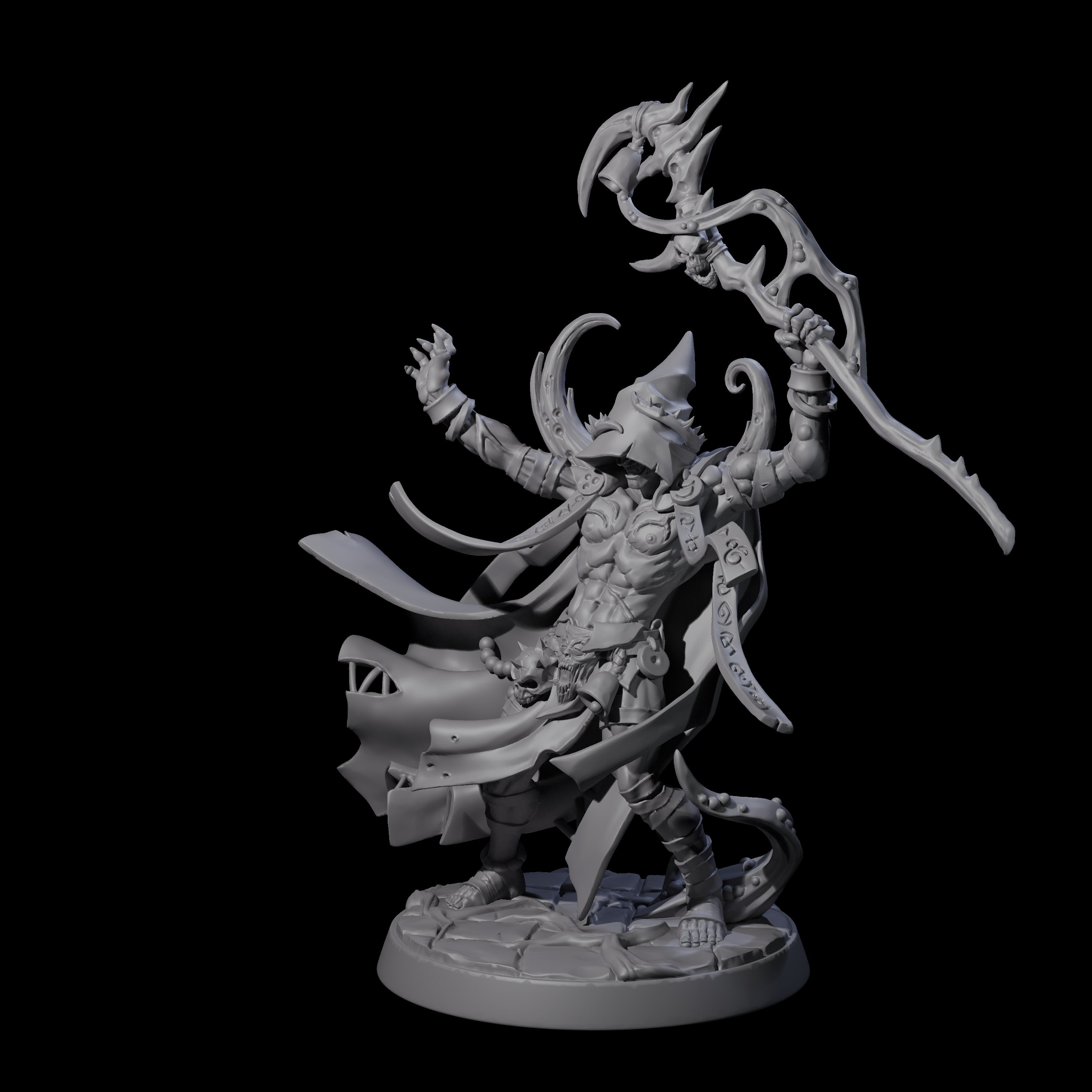 Plague Cultist Wizard Miniature for Dungeons and Dragons, Pathfinder or other TTRPGs