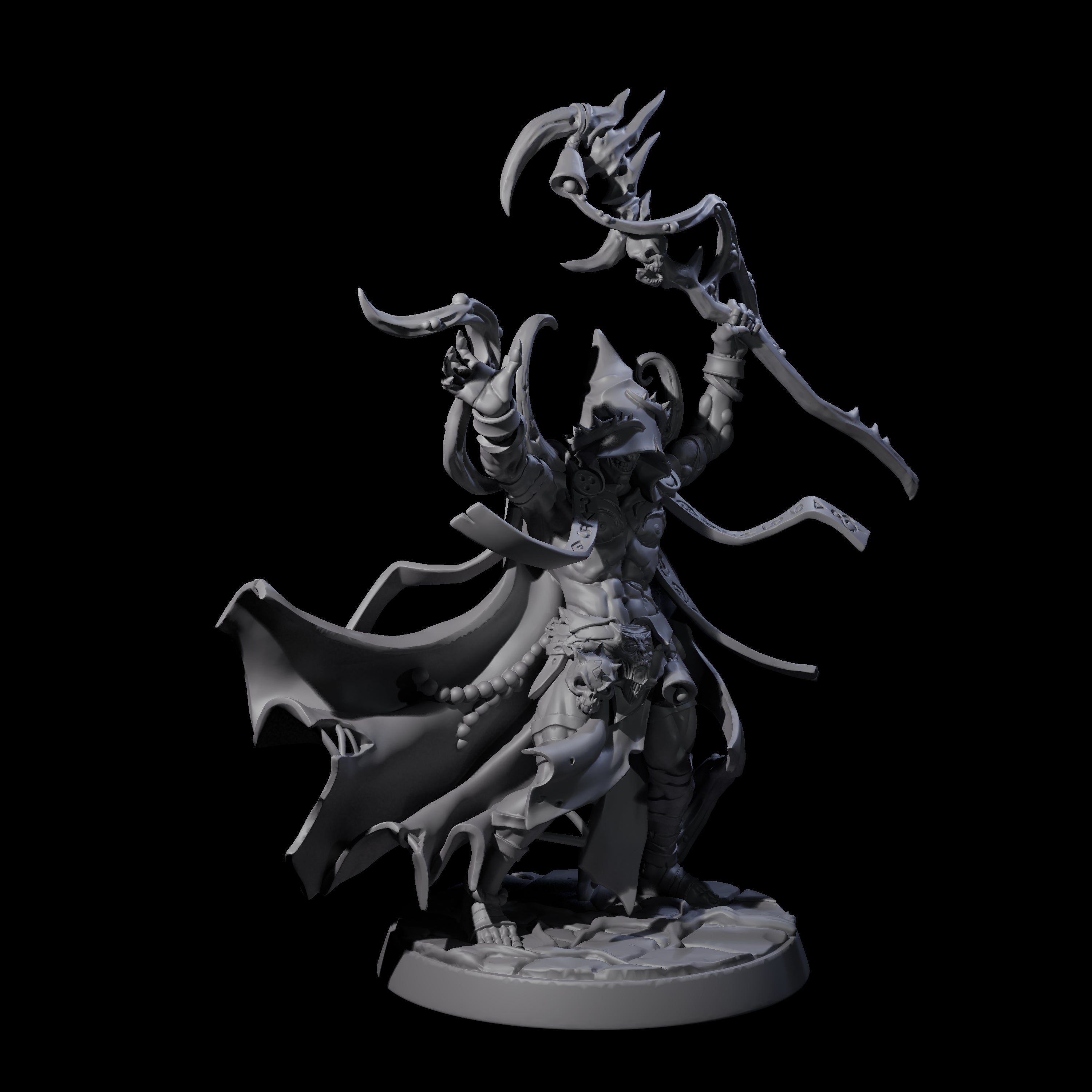 Plague Cultist Wizard Miniature for Dungeons and Dragons, Pathfinder or other TTRPGs