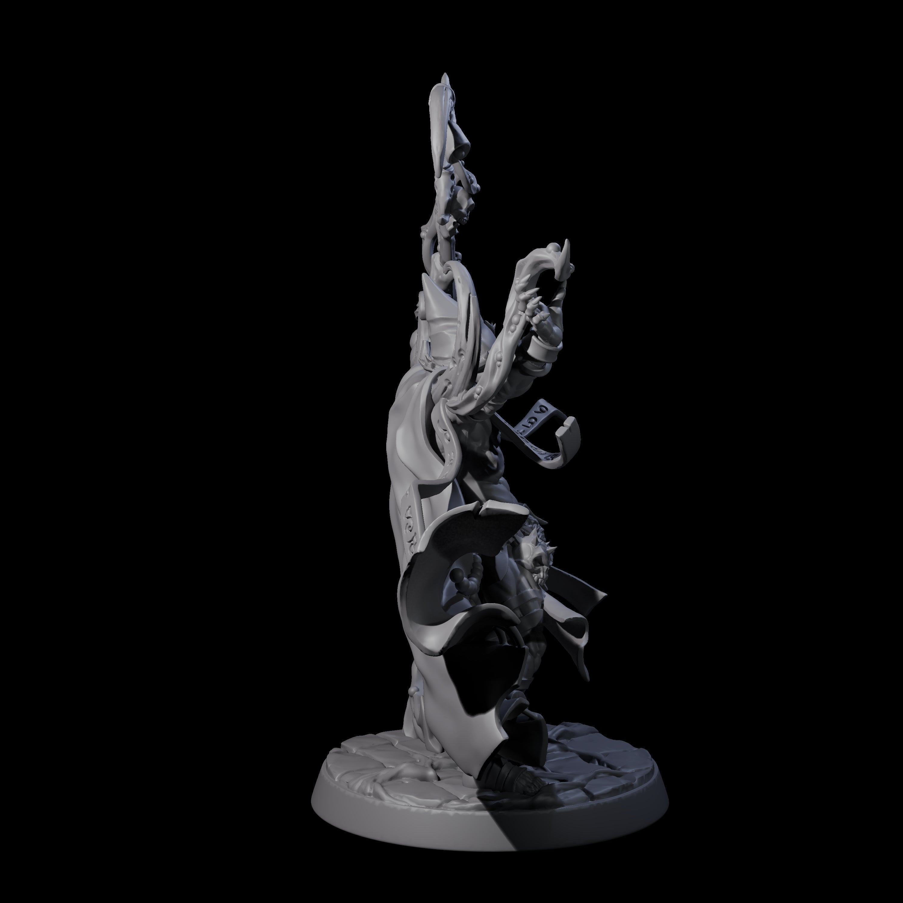 Plague Cultist Wizard Miniature for Dungeons and Dragons, Pathfinder or other TTRPGs