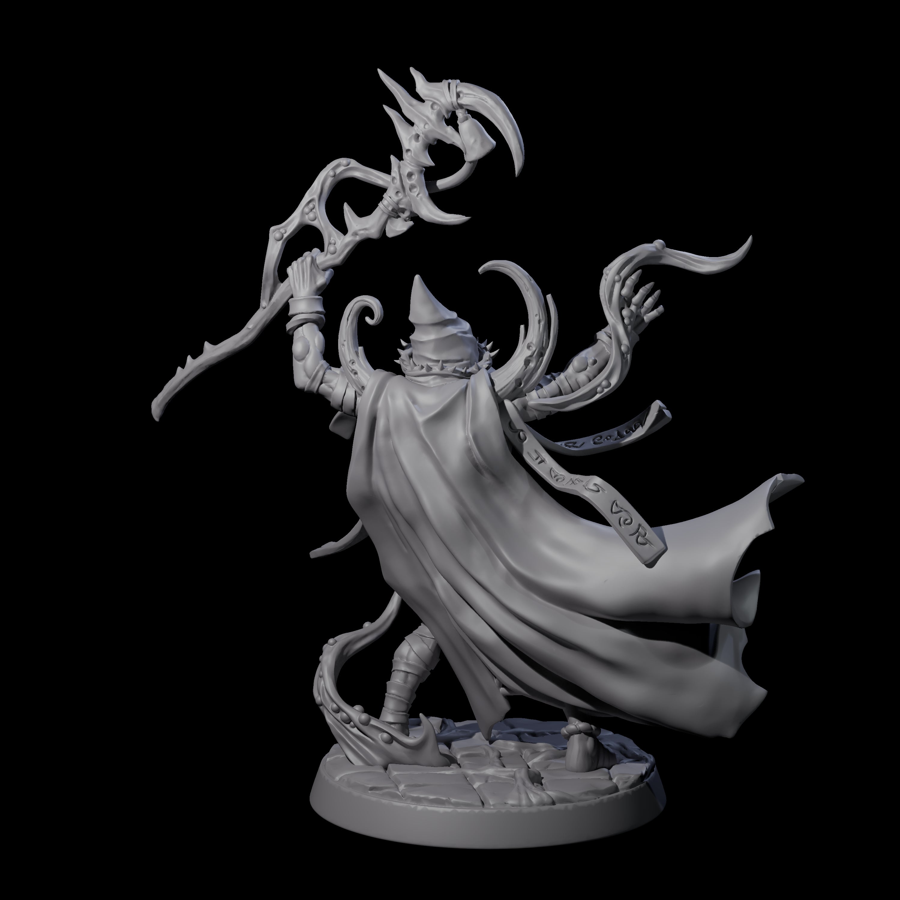 Plague Cultist Wizard Miniature for Dungeons and Dragons, Pathfinder or other TTRPGs