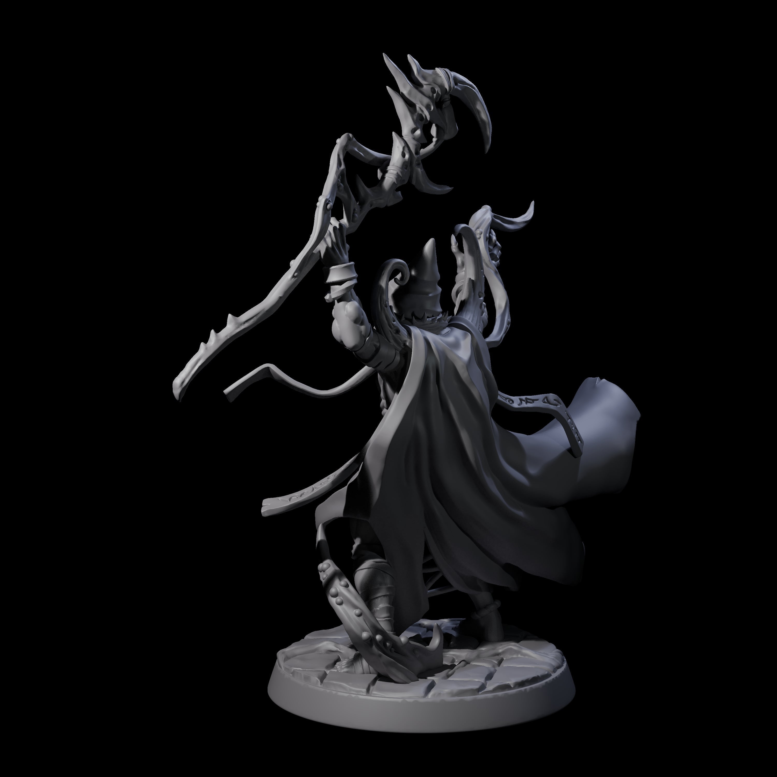 Plague Cultist Wizard Miniature for Dungeons and Dragons, Pathfinder or other TTRPGs