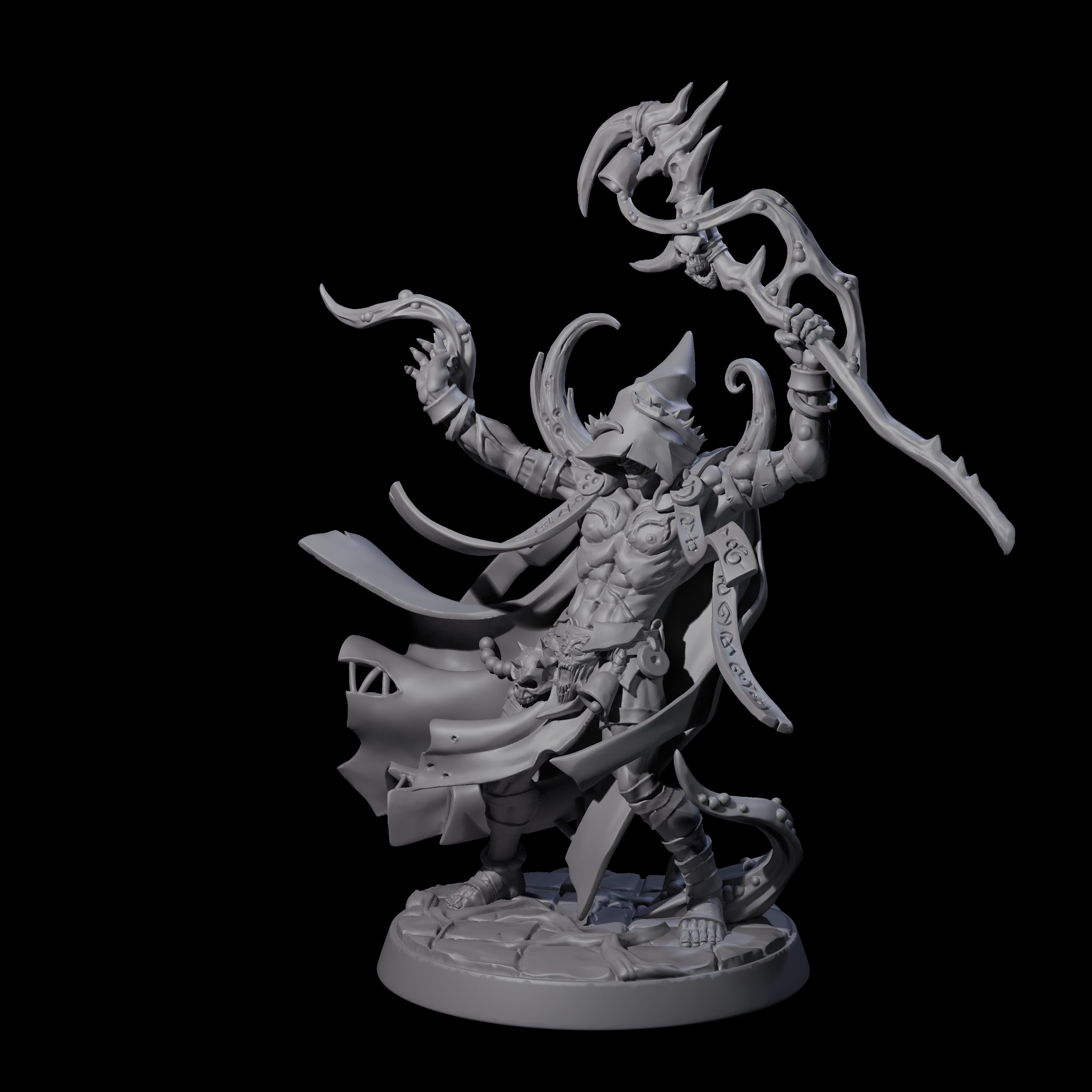 Plague Cultist Wizard Miniature for Dungeons and Dragons, Pathfinder or other TTRPGs