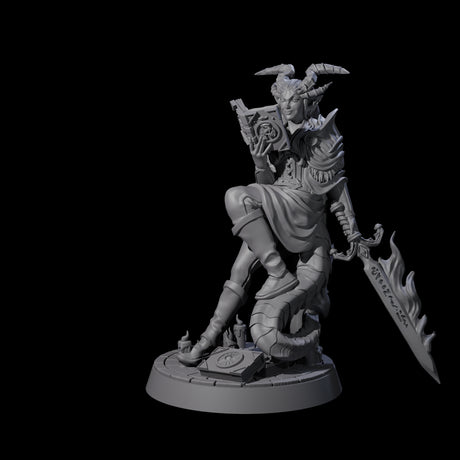 Planning Tiefling Hexblade Miniature for Dungeons and Dragons, Pathfinder or other TTRPGs