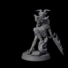 Planning Tiefling Hexblade Miniature for Dungeons and Dragons, Pathfinder or other TTRPGs