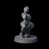 Playful Buxom Wench Miniature for Dungeons and Dragons, Pathfinder or other TTRPGs