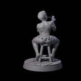 Playful Buxom Wench Miniature for Dungeons and Dragons, Pathfinder or other TTRPGs