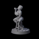 Playful Buxom Wench Miniature for Dungeons and Dragons, Pathfinder or other TTRPGs