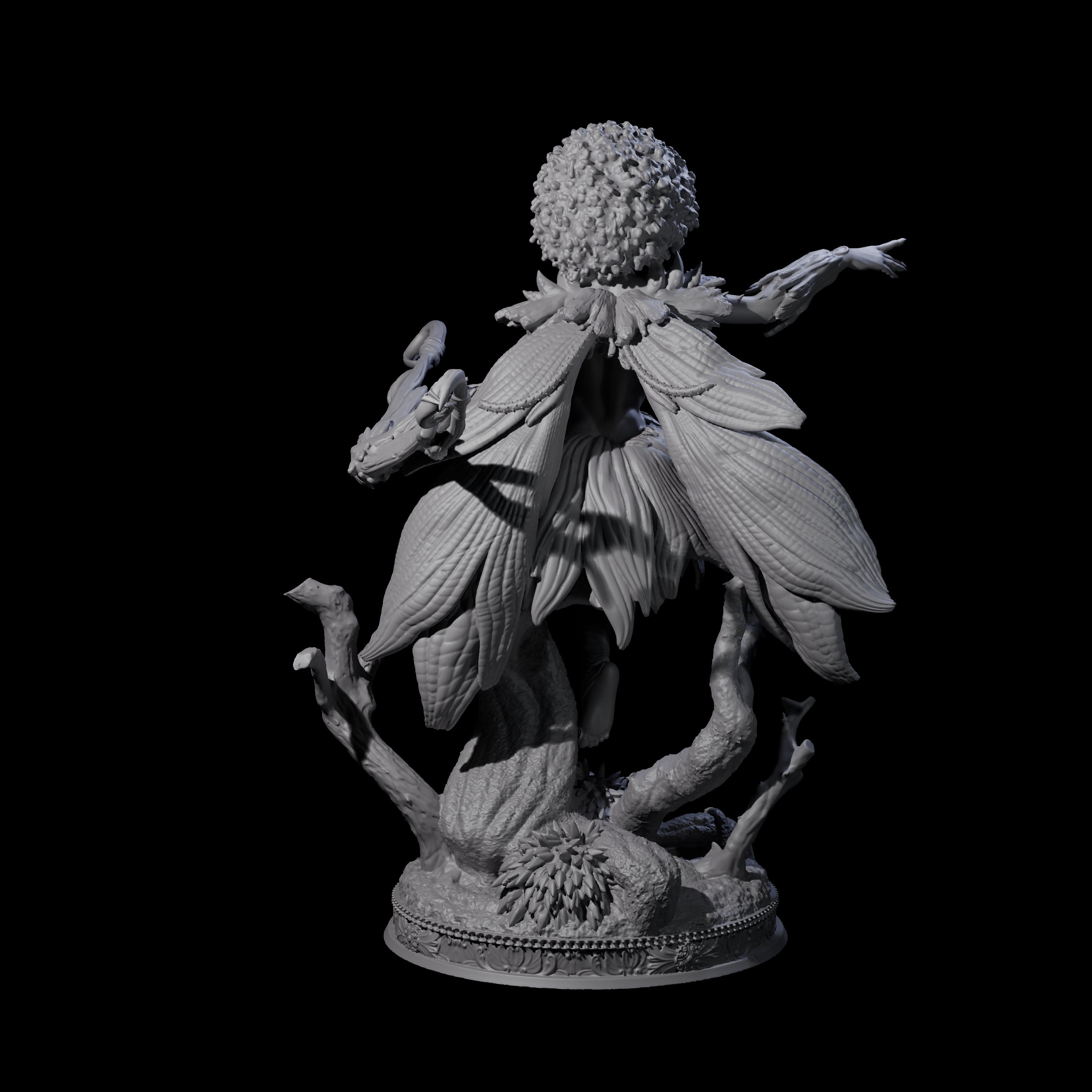 Playful Forest Dryad Miniature for Dungeons and Dragons, Pathfinder or other TTRPGs