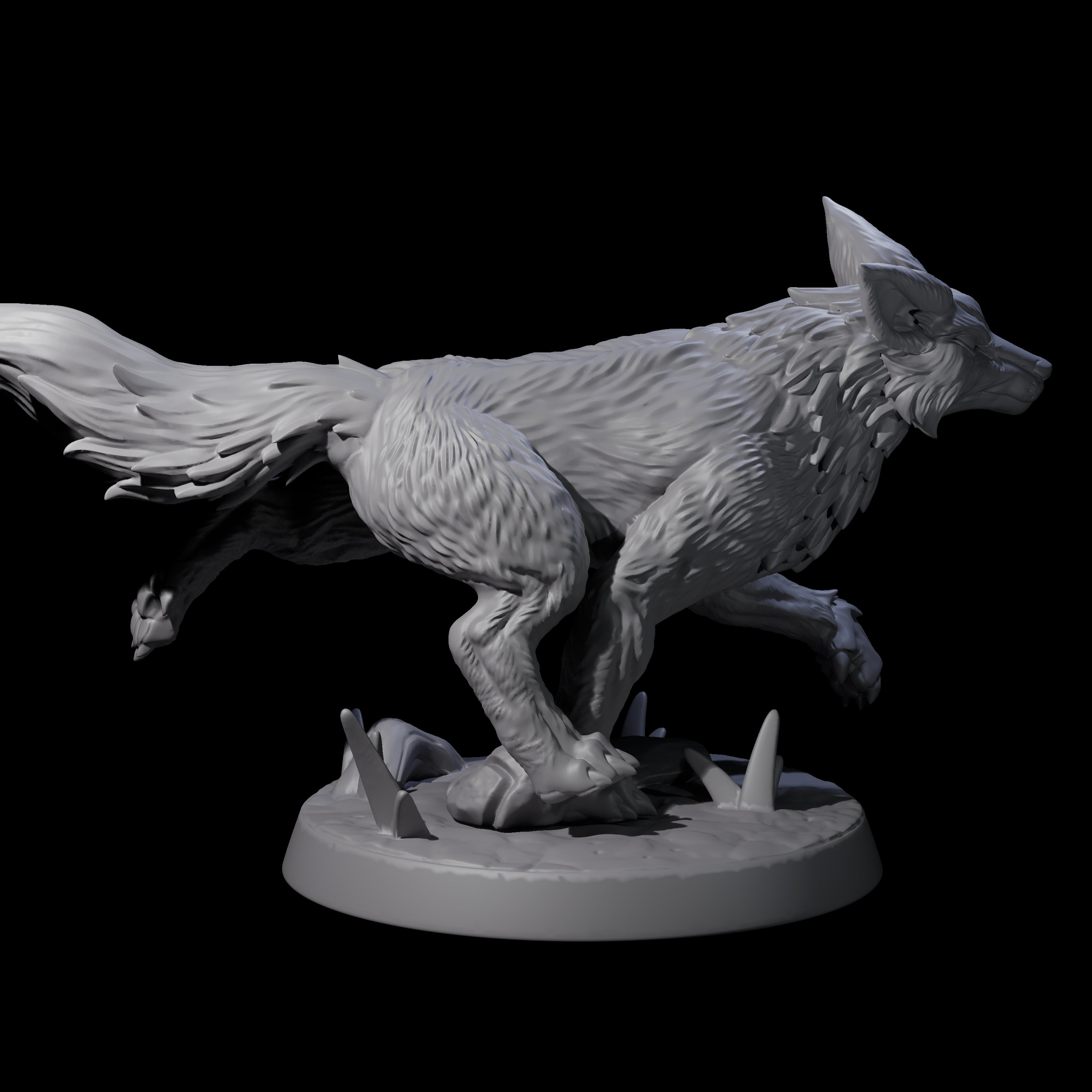 Playful Fox A Miniature for Dungeons and Dragons, Pathfinder or other TTRPGs