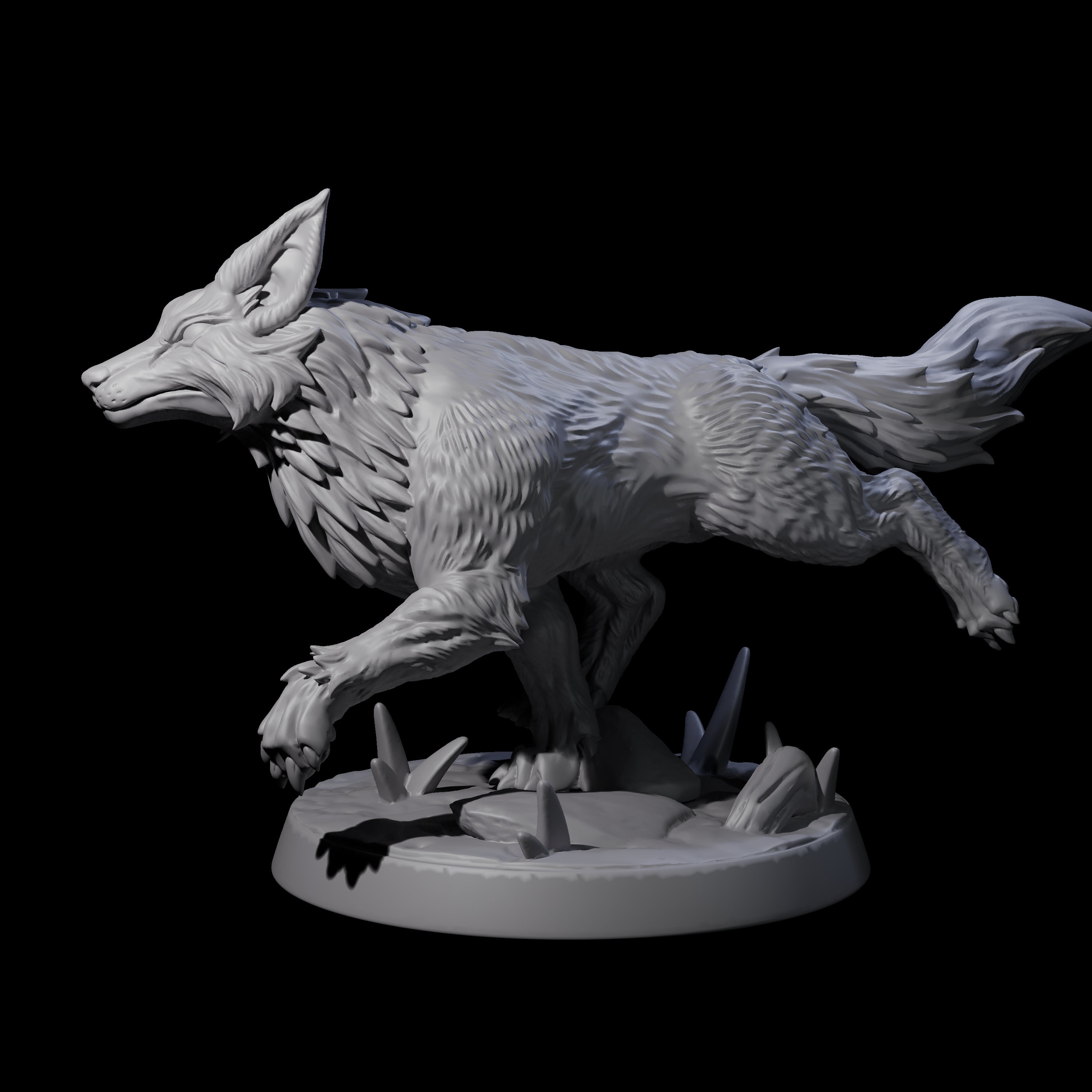 Playful Fox A Miniature for Dungeons and Dragons, Pathfinder or other TTRPGs