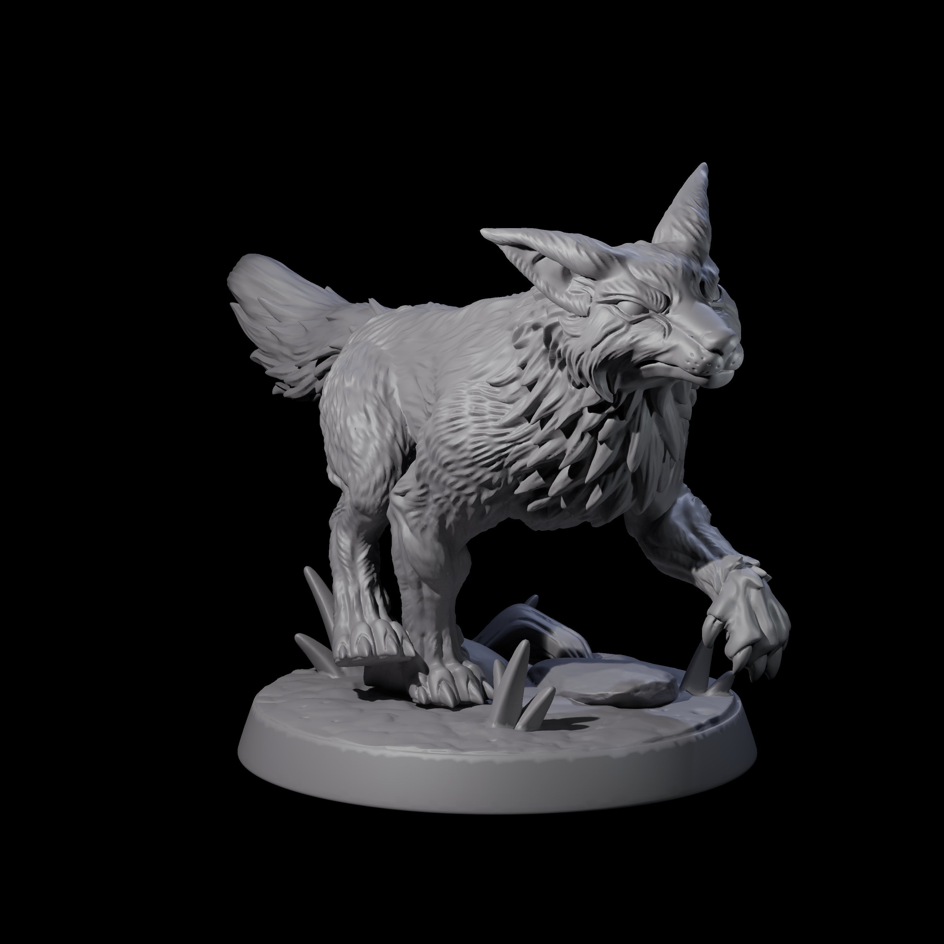 Playful Fox A Miniature for Dungeons and Dragons, Pathfinder or other TTRPGs