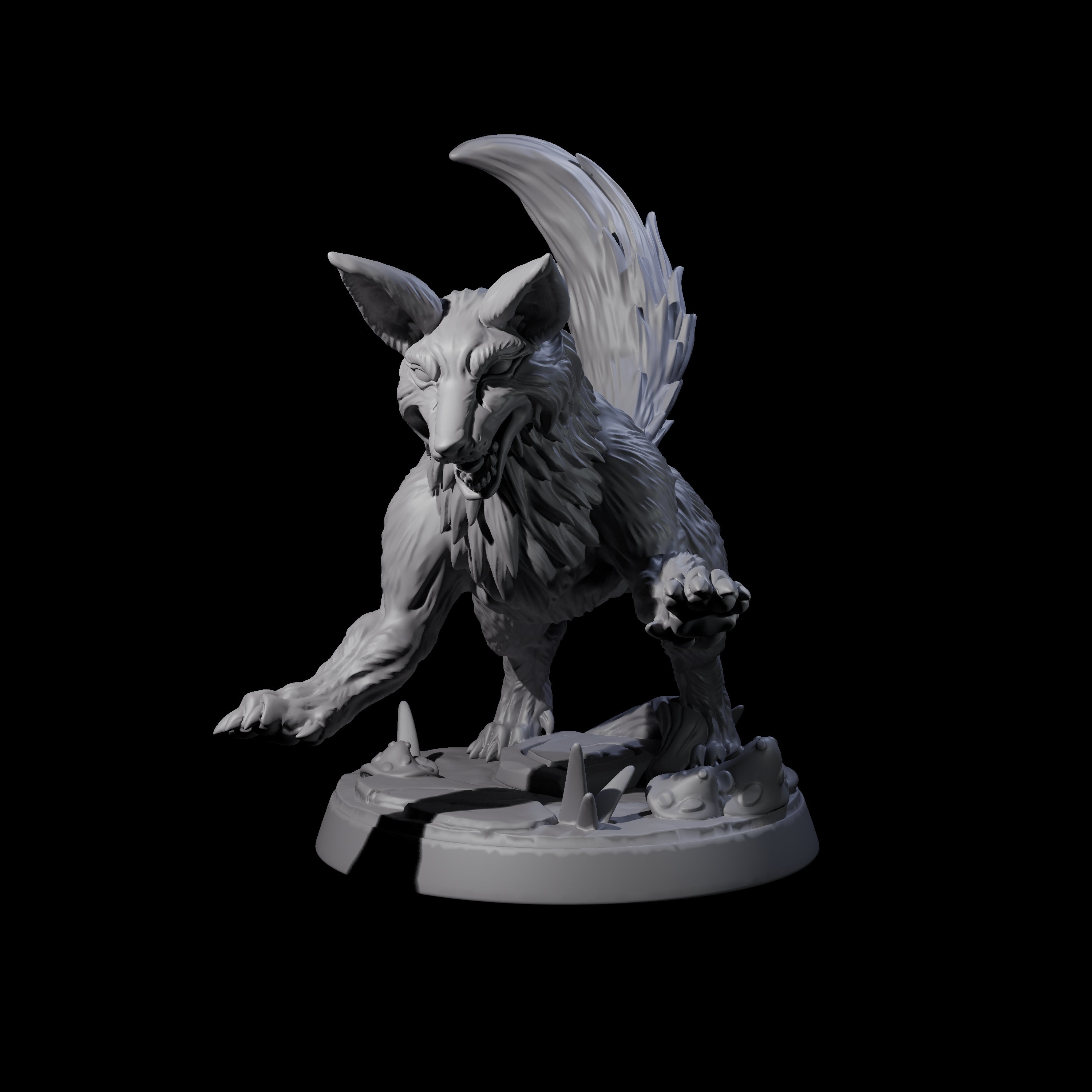 Playful Fox B Miniature for Dungeons and Dragons, Pathfinder or other TTRPGs