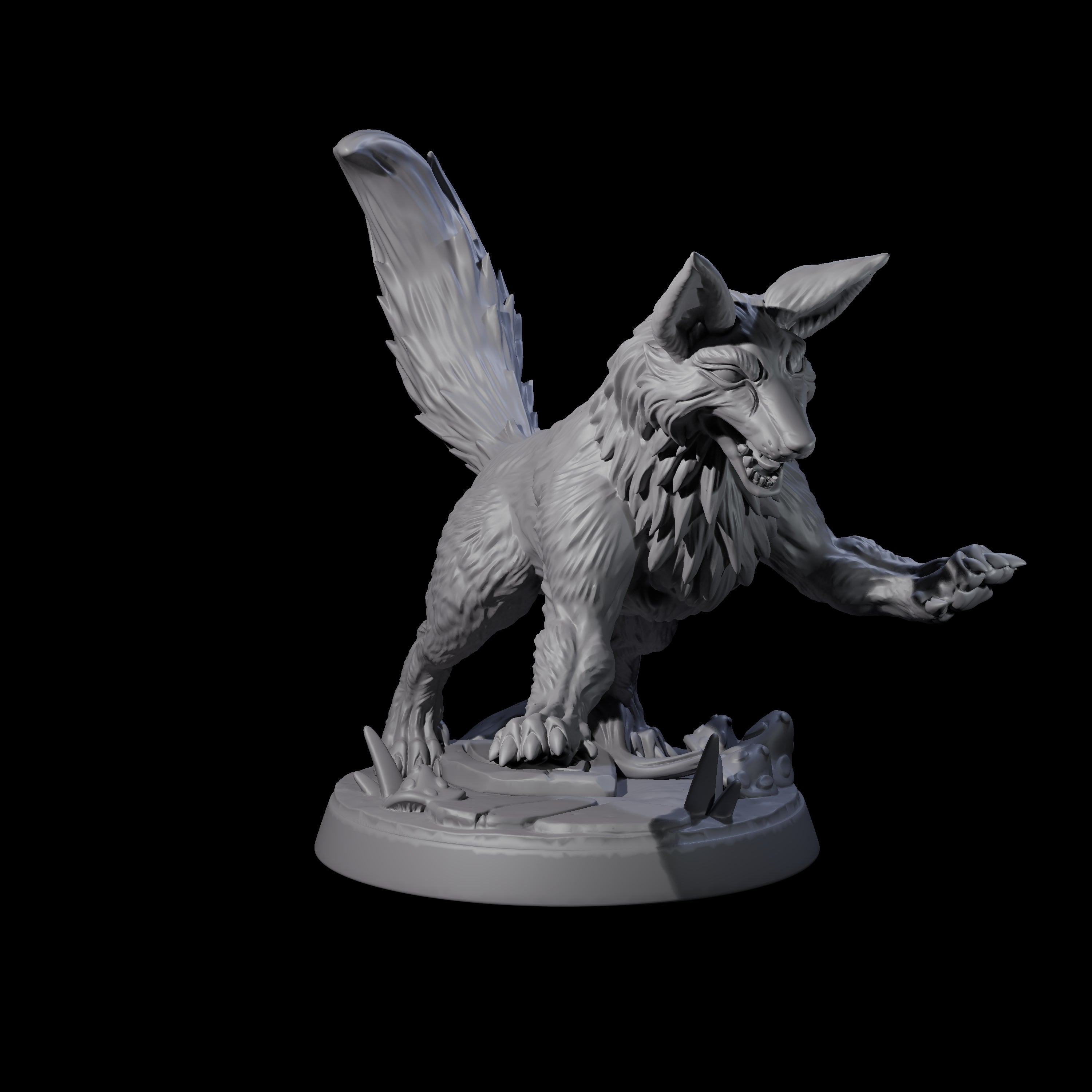 Playful Fox B Miniature for Dungeons and Dragons, Pathfinder or other TTRPGs