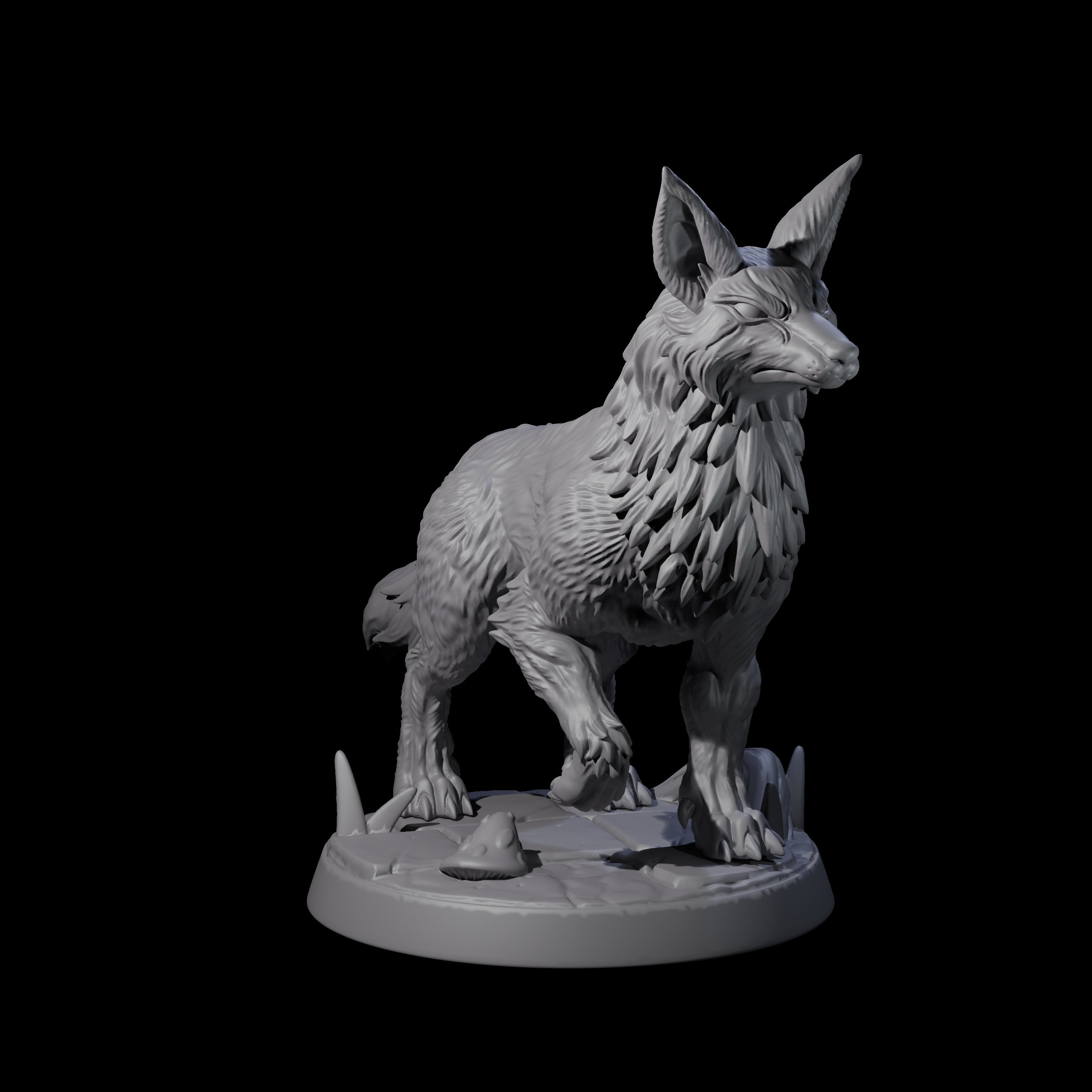 Playful Fox C Miniature for Dungeons and Dragons, Pathfinder or other TTRPGs