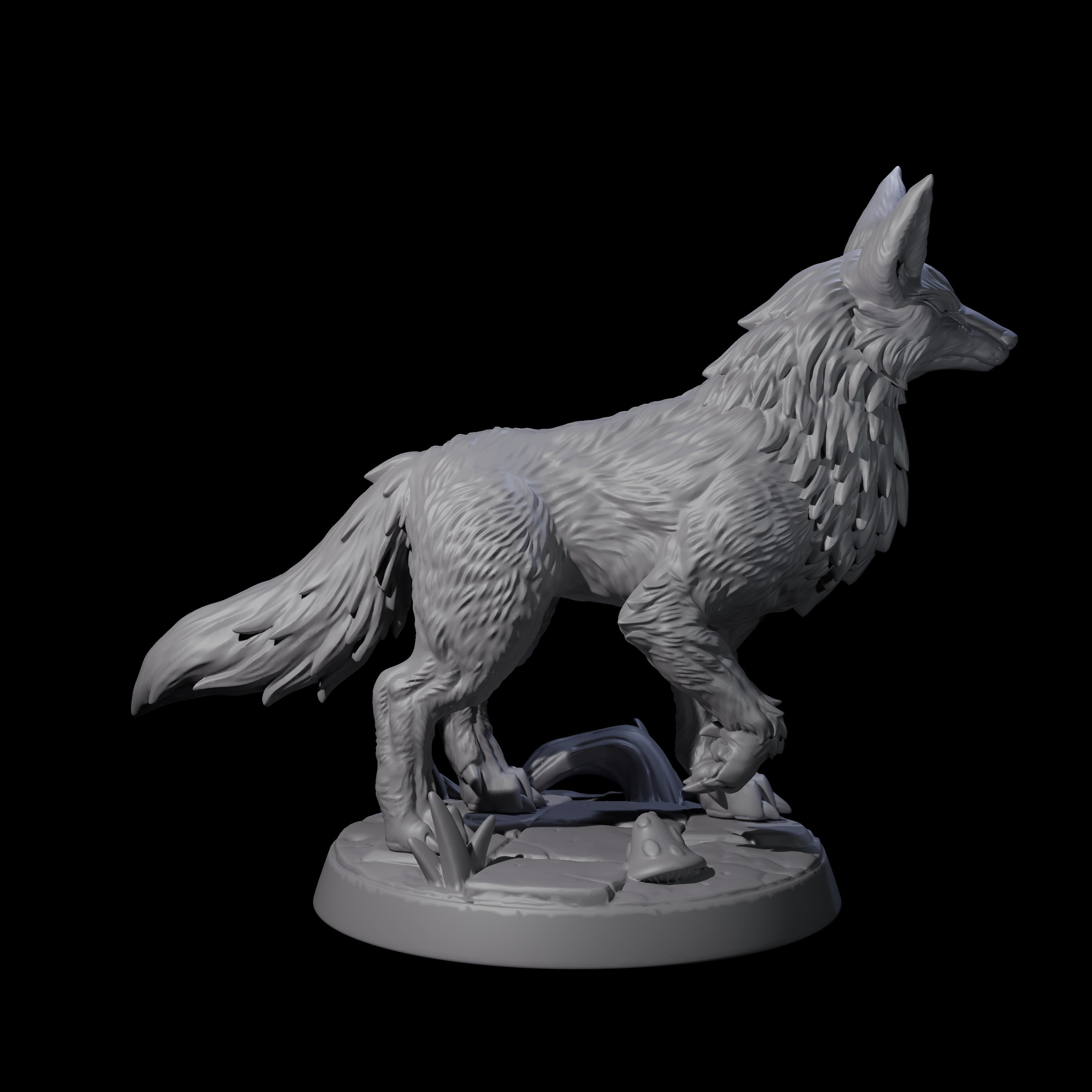 Playful Fox C Miniature for Dungeons and Dragons, Pathfinder or other TTRPGs