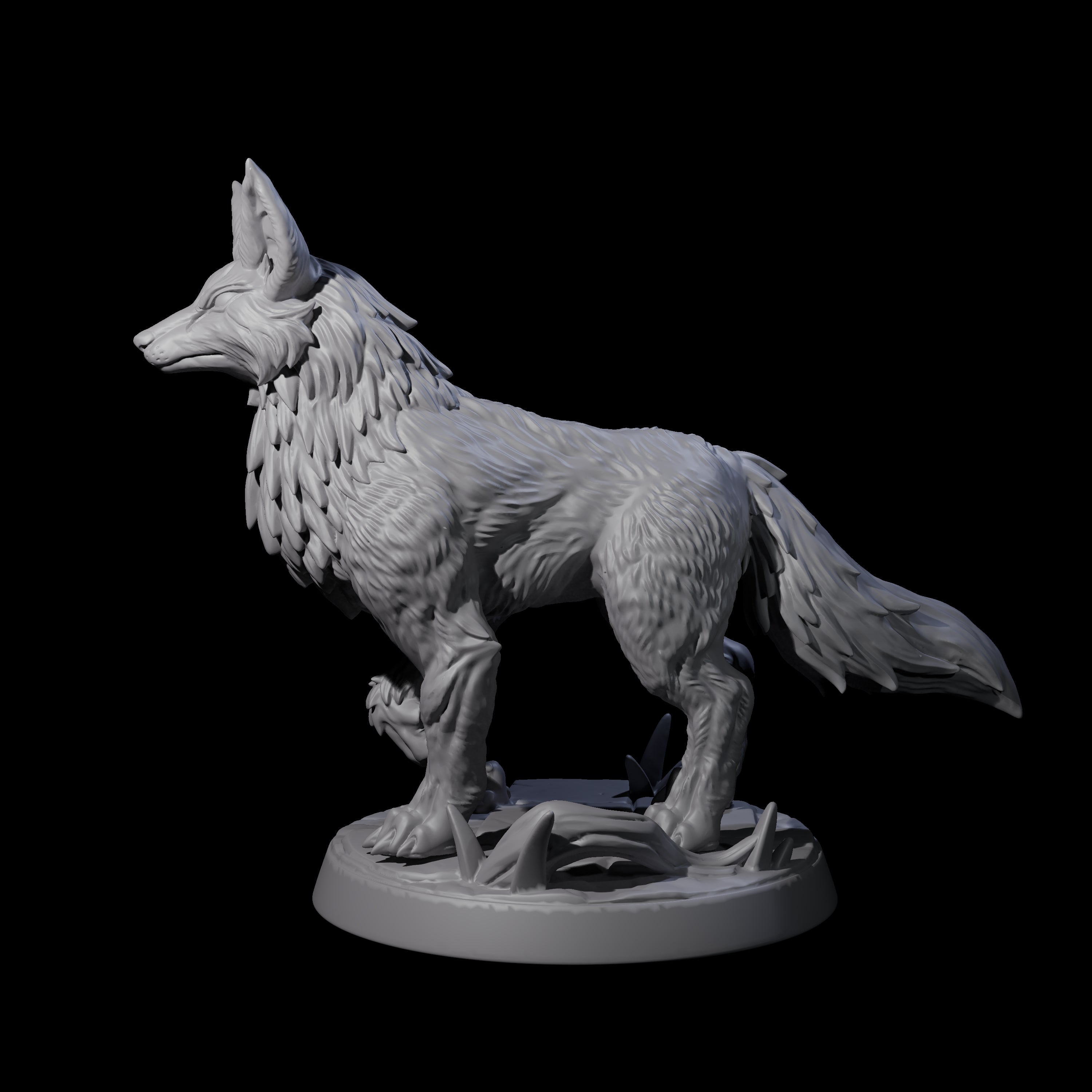 Playful Fox C Miniature for Dungeons and Dragons, Pathfinder or other TTRPGs