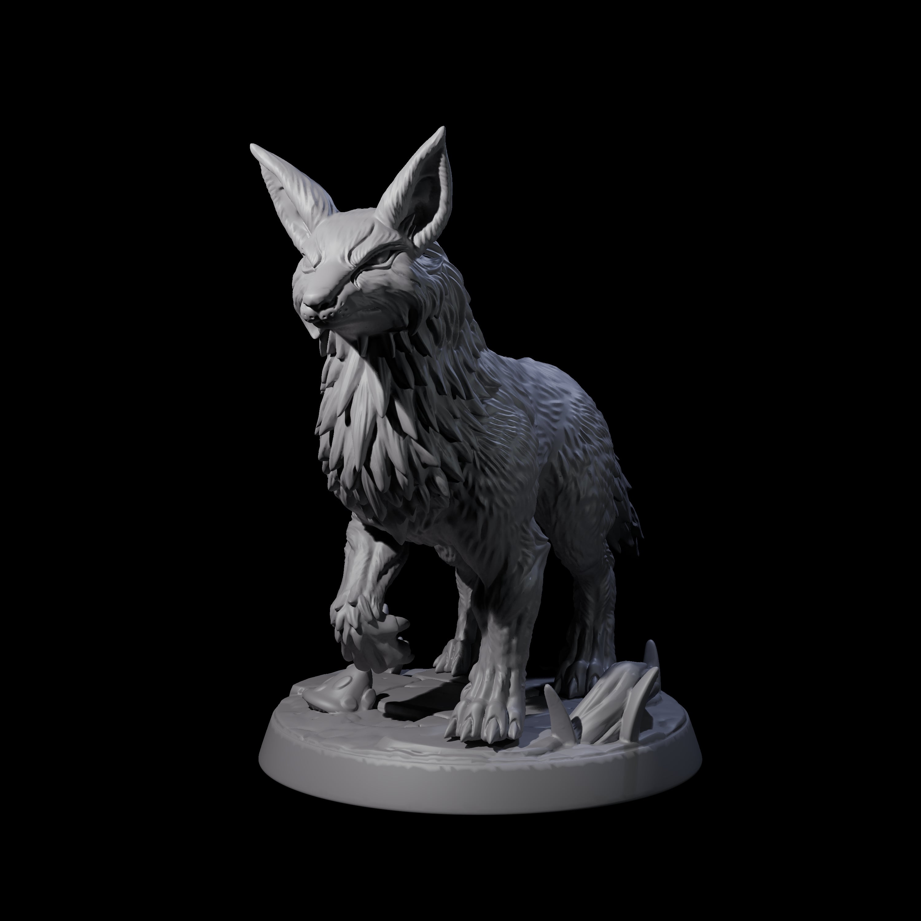 Playful Fox C Miniature for Dungeons and Dragons, Pathfinder or other TTRPGs