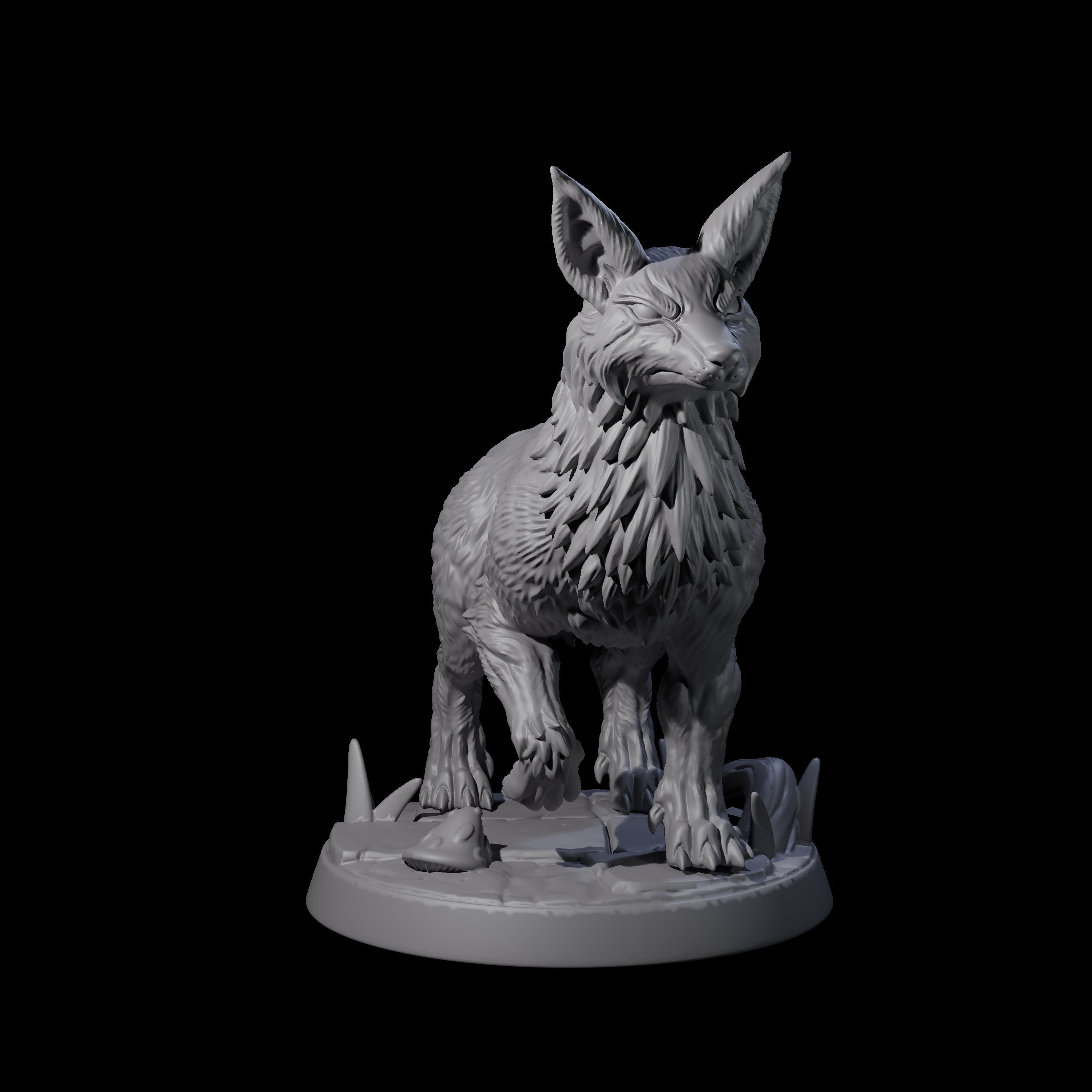 Playful Fox C Miniature for Dungeons and Dragons, Pathfinder or other TTRPGs