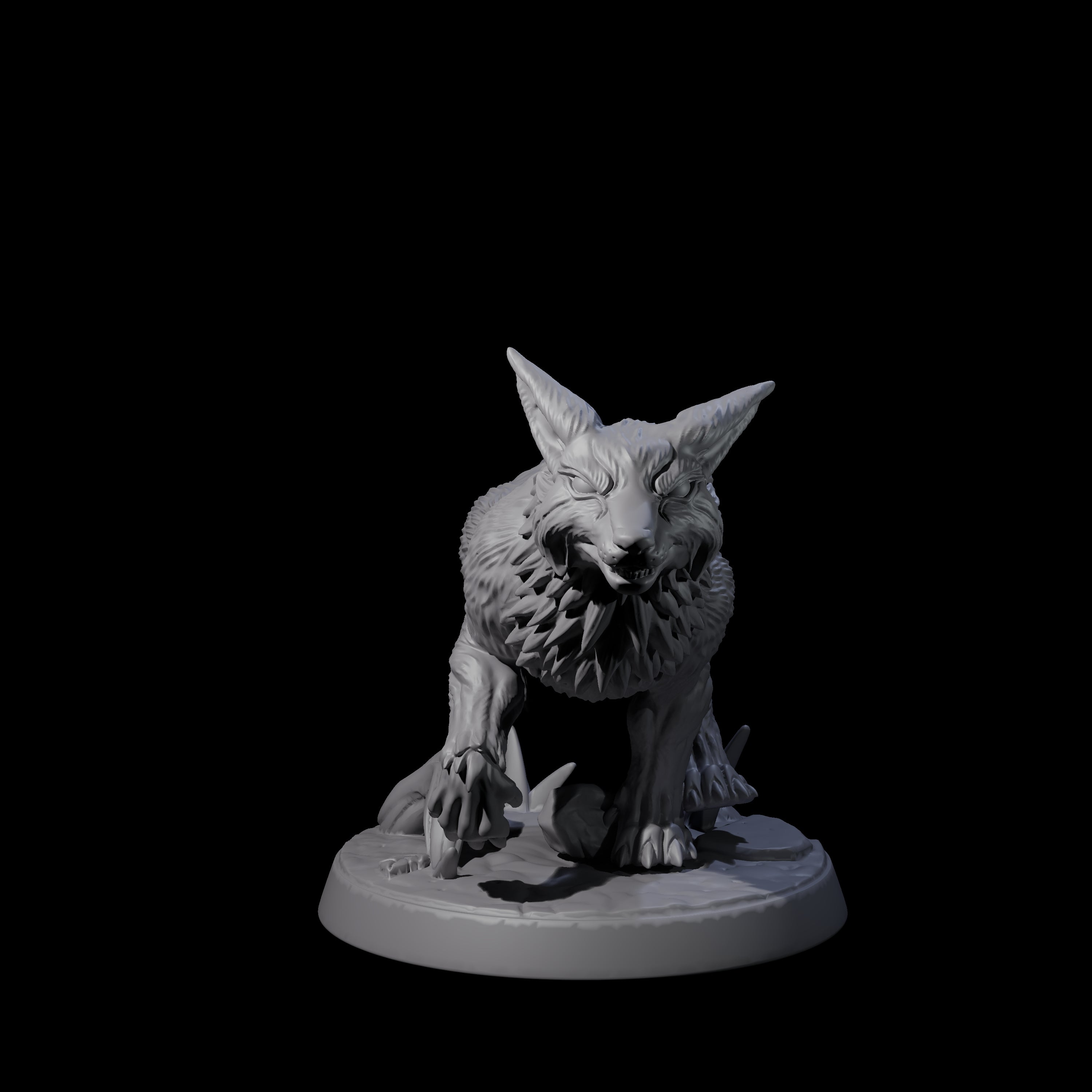 Playful Fox D Miniature for Dungeons and Dragons, Pathfinder or other TTRPGs