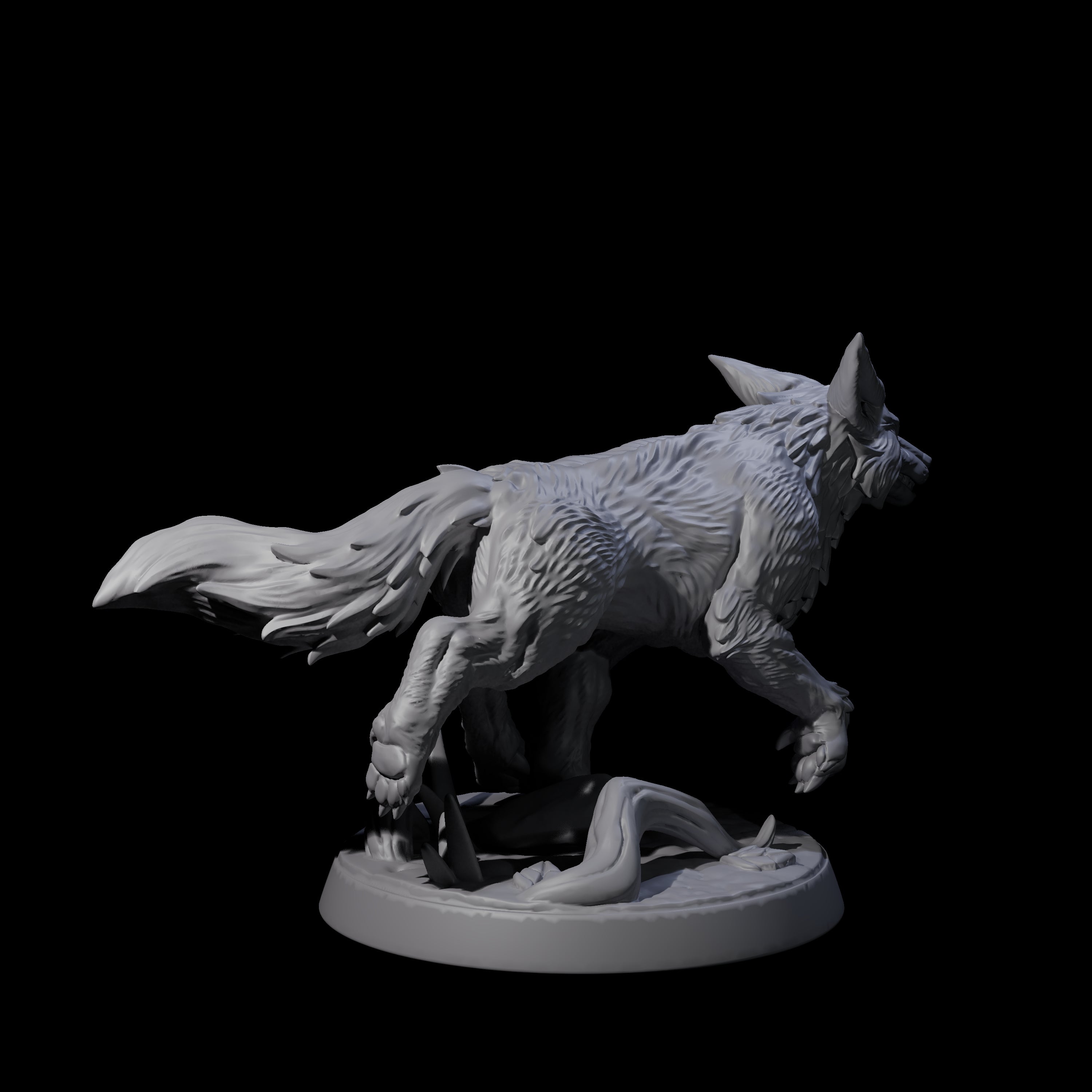 Playful Fox D Miniature for Dungeons and Dragons, Pathfinder or other TTRPGs