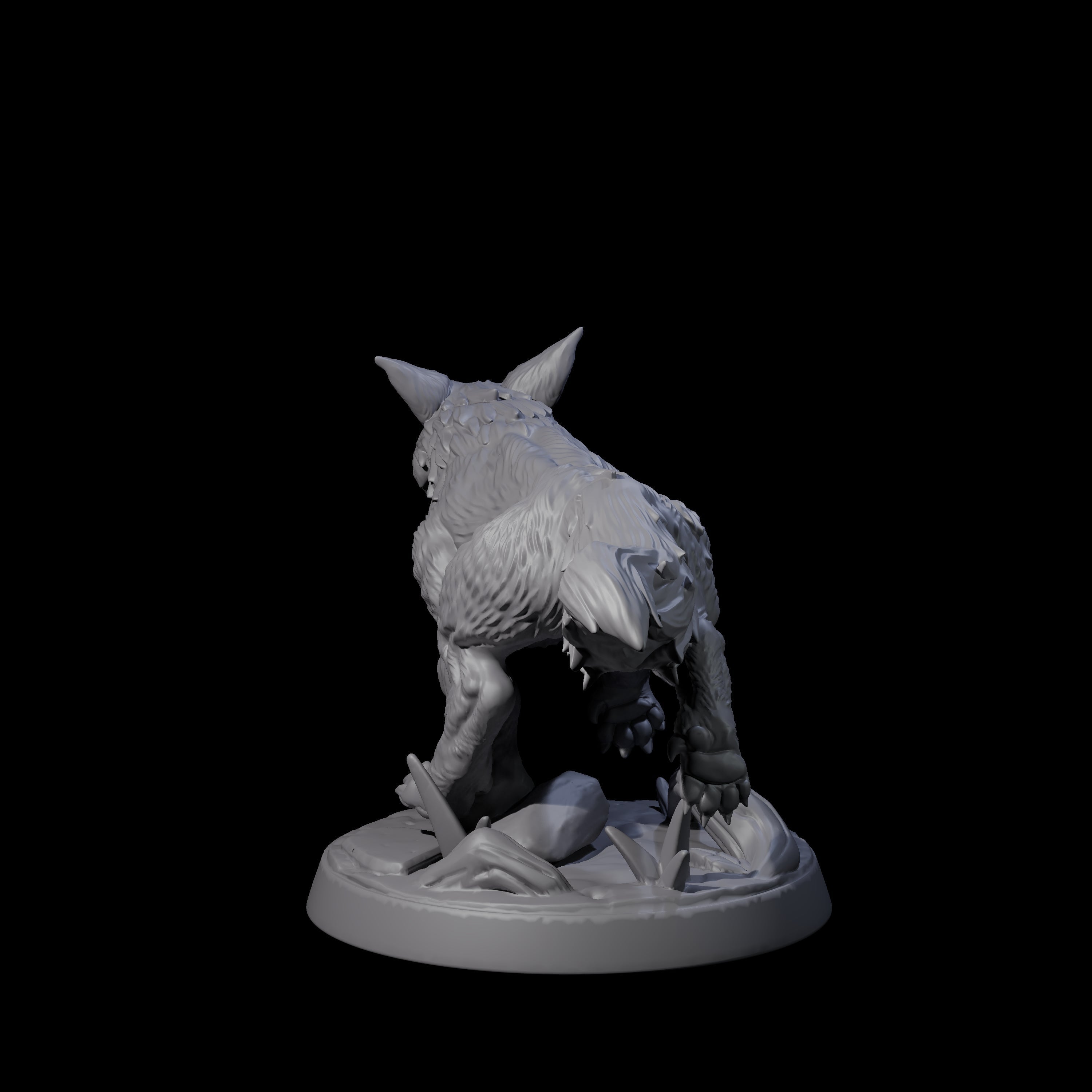 Playful Fox D Miniature for Dungeons and Dragons, Pathfinder or other TTRPGs