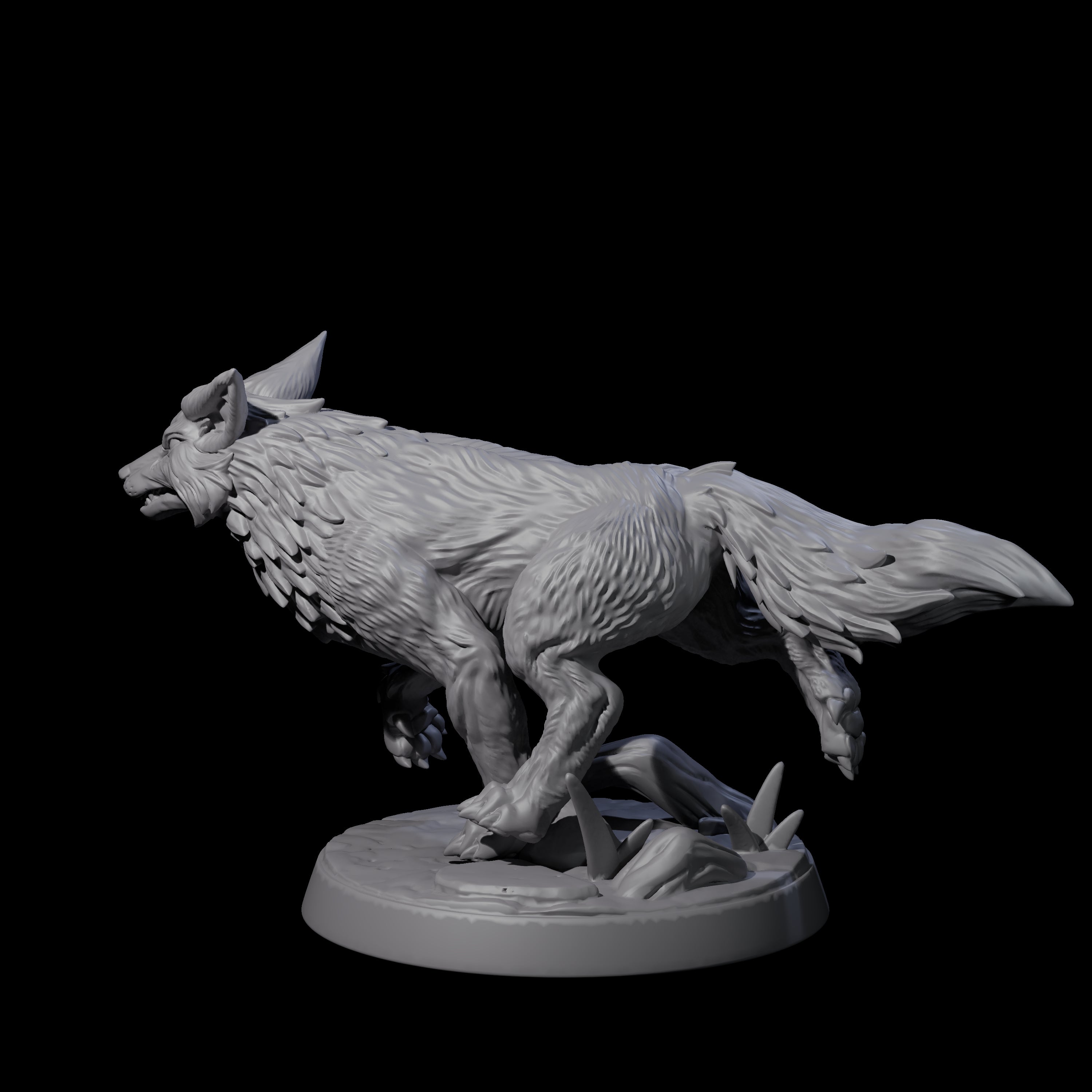 Playful Fox D Miniature for Dungeons and Dragons, Pathfinder or other TTRPGs