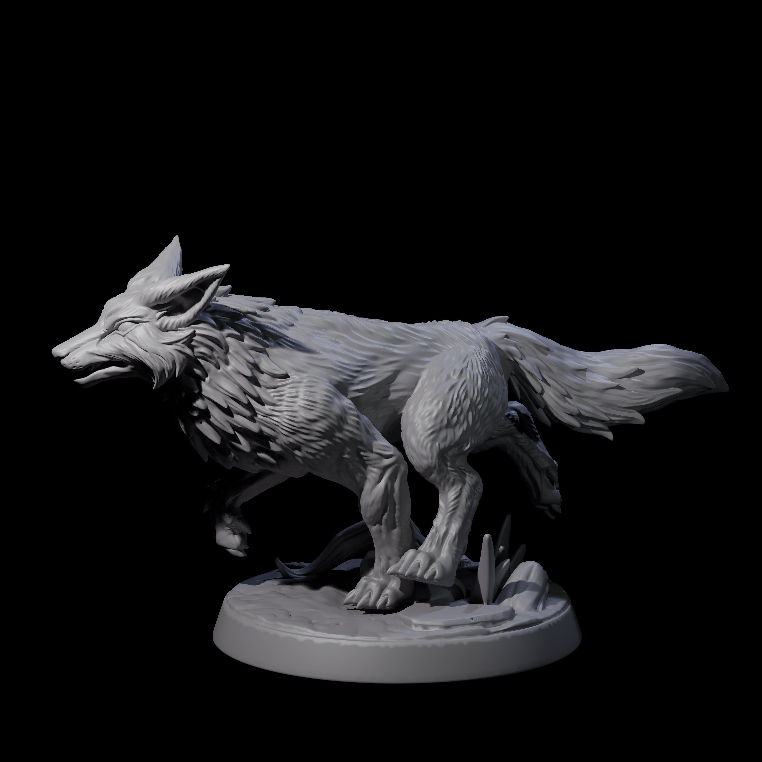 Playful Fox D Miniature for Dungeons and Dragons, Pathfinder or other TTRPGs