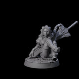 Playful Princess Miniature for Dungeons and Dragons, Pathfinder or other TTRPGs