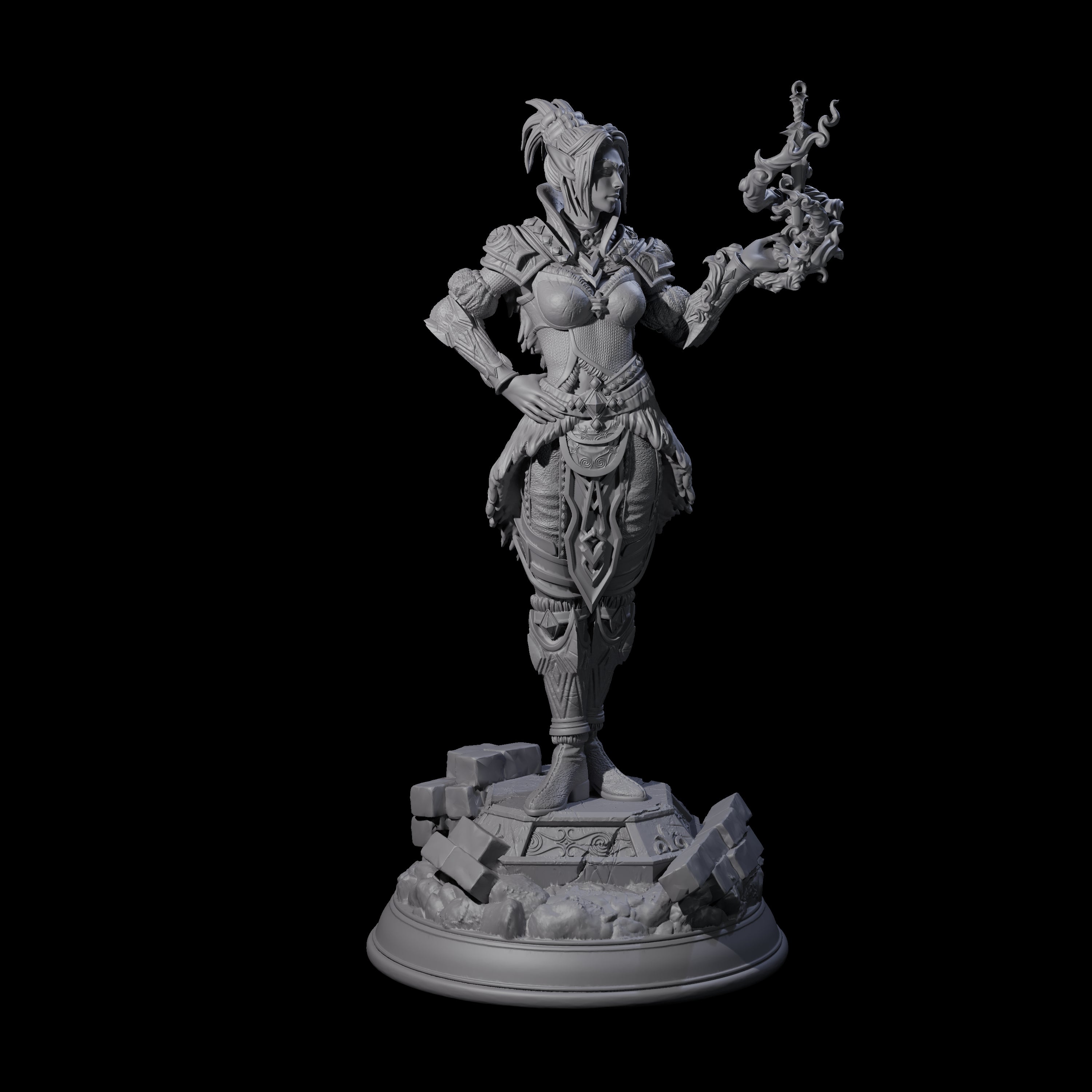 Playful Sorcerer Miniature for Dungeons and Dragons, Pathfinder or other TTRPGs