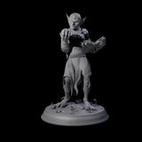Plotting Goblin Sorcerer Miniature for Dungeons and Dragons, Pathfinder or other TTRPGs