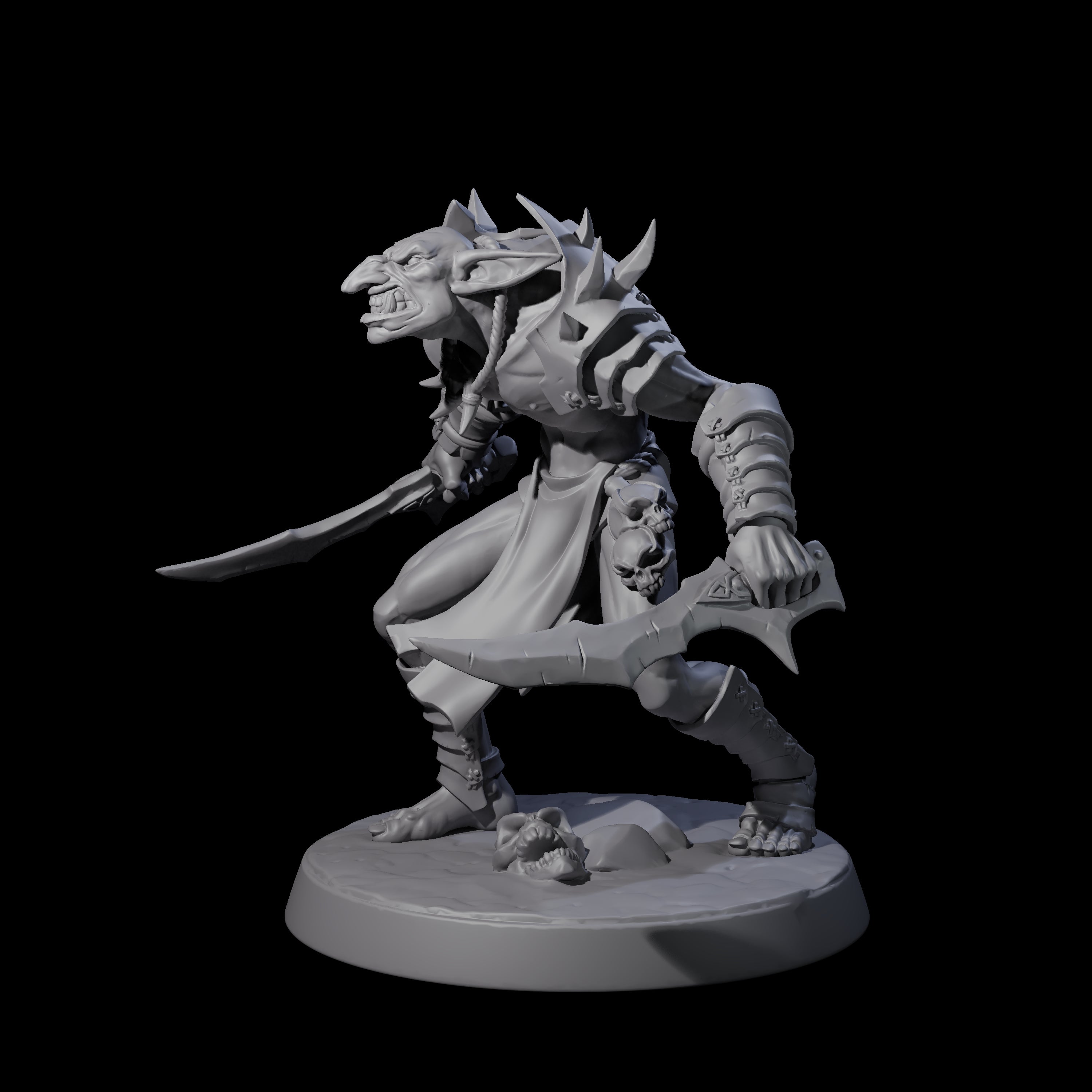 Plotting Hobgoblin B Miniature for Dungeons and Dragons, Pathfinder or other TTRPGs